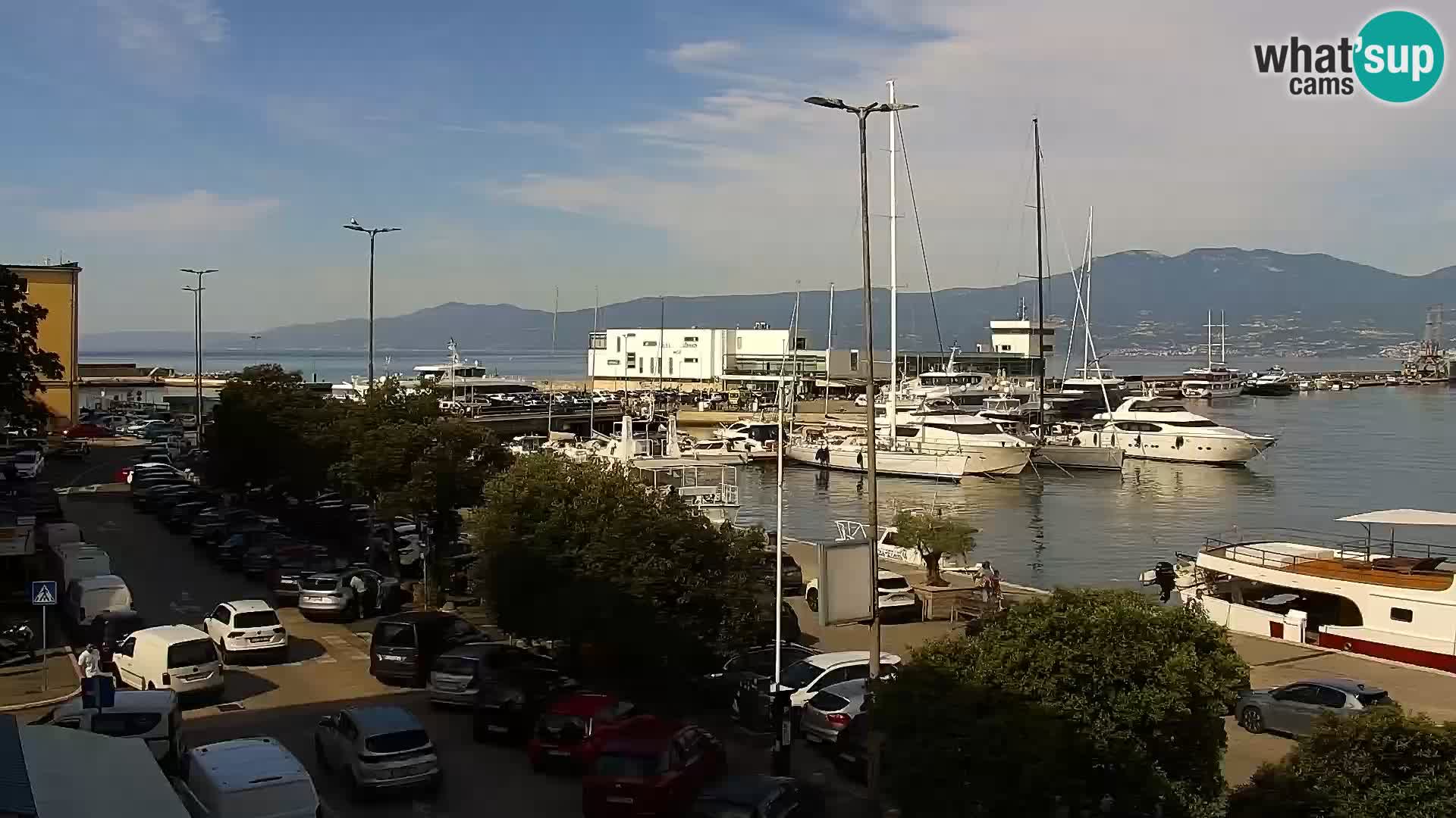 Riva i Marina u Rijeci – Web kamera uživo u Hrvatskoj