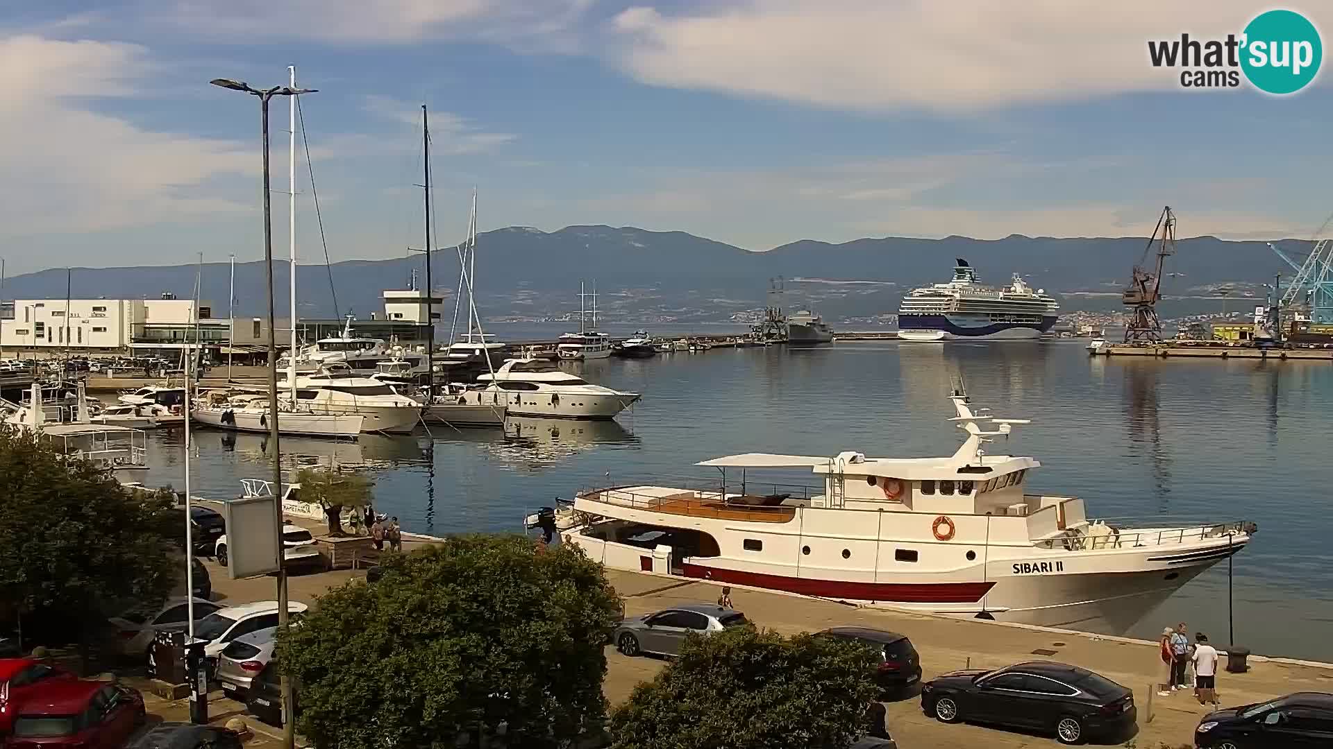 La Riva e la Marina a Rijeka (Fiume) – Live Webcam Croazia
