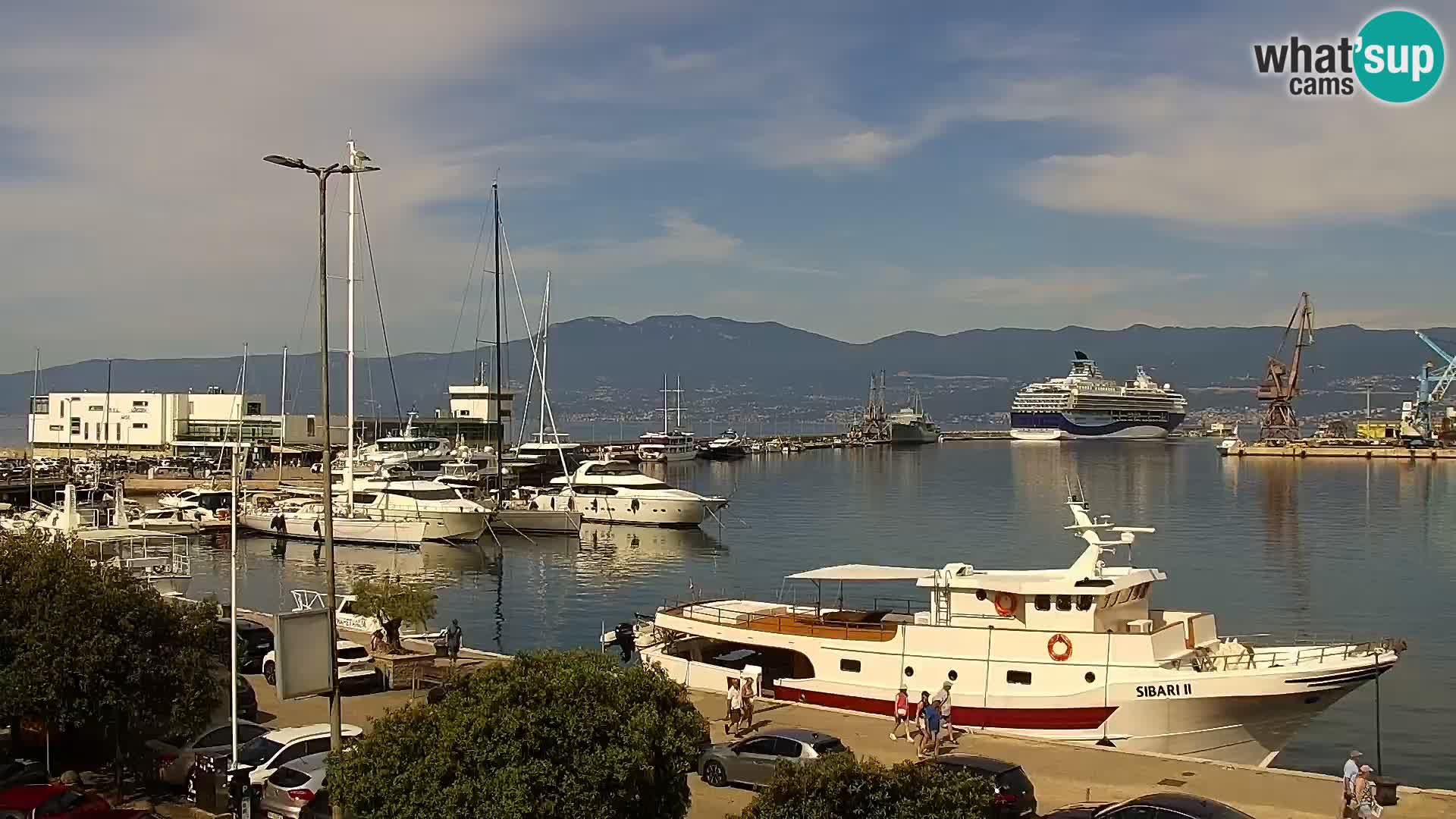 Riva i Marina u Rijeci – Web kamera uživo u Hrvatskoj