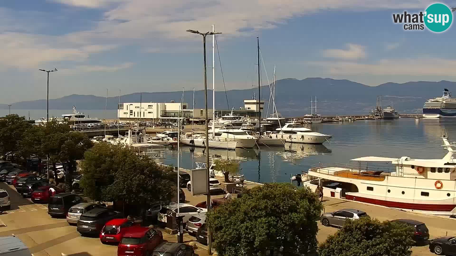 Riva i Marina u Rijeci – Web kamera uživo u Hrvatskoj