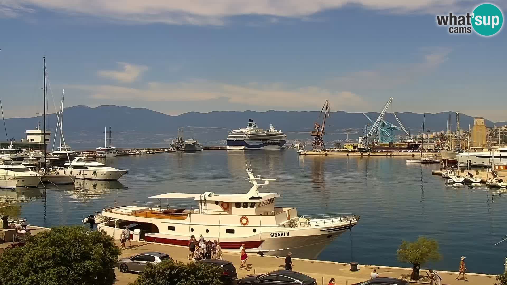 Riva i Marina u Rijeci – Web kamera uživo u Hrvatskoj