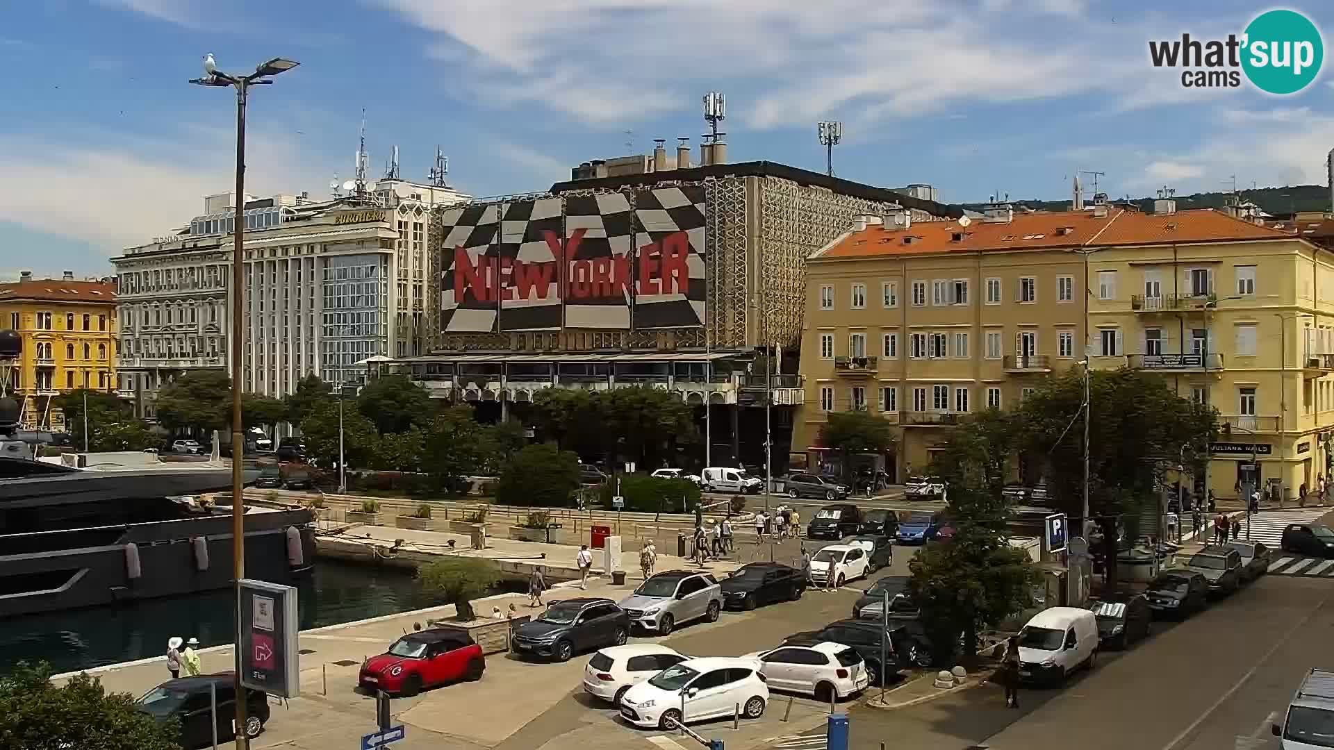 The Riva and Marina in Rijeka – Live Webcam Croatia