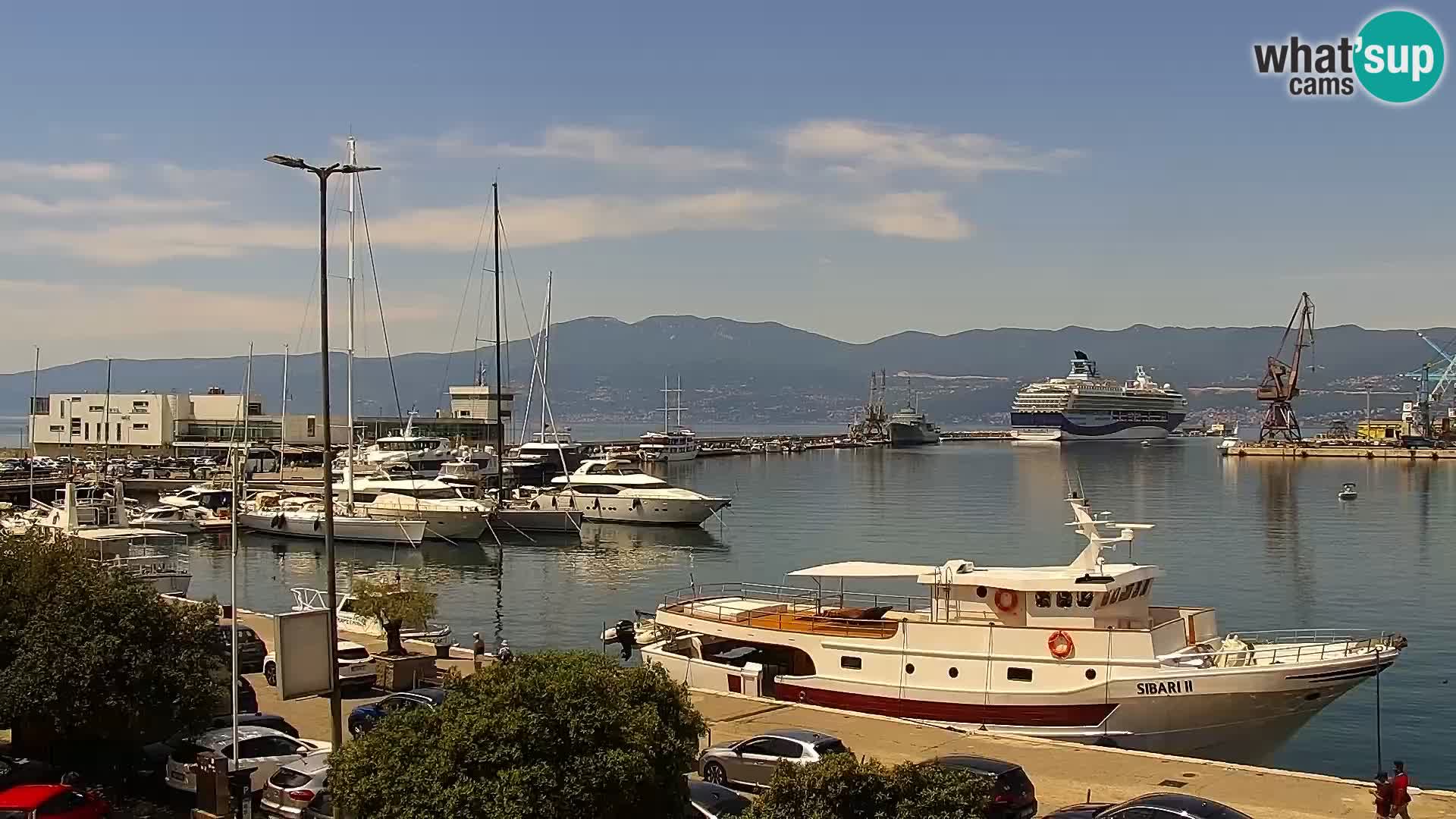 The Riva and Marina in Rijeka – Live Webcam Croatia