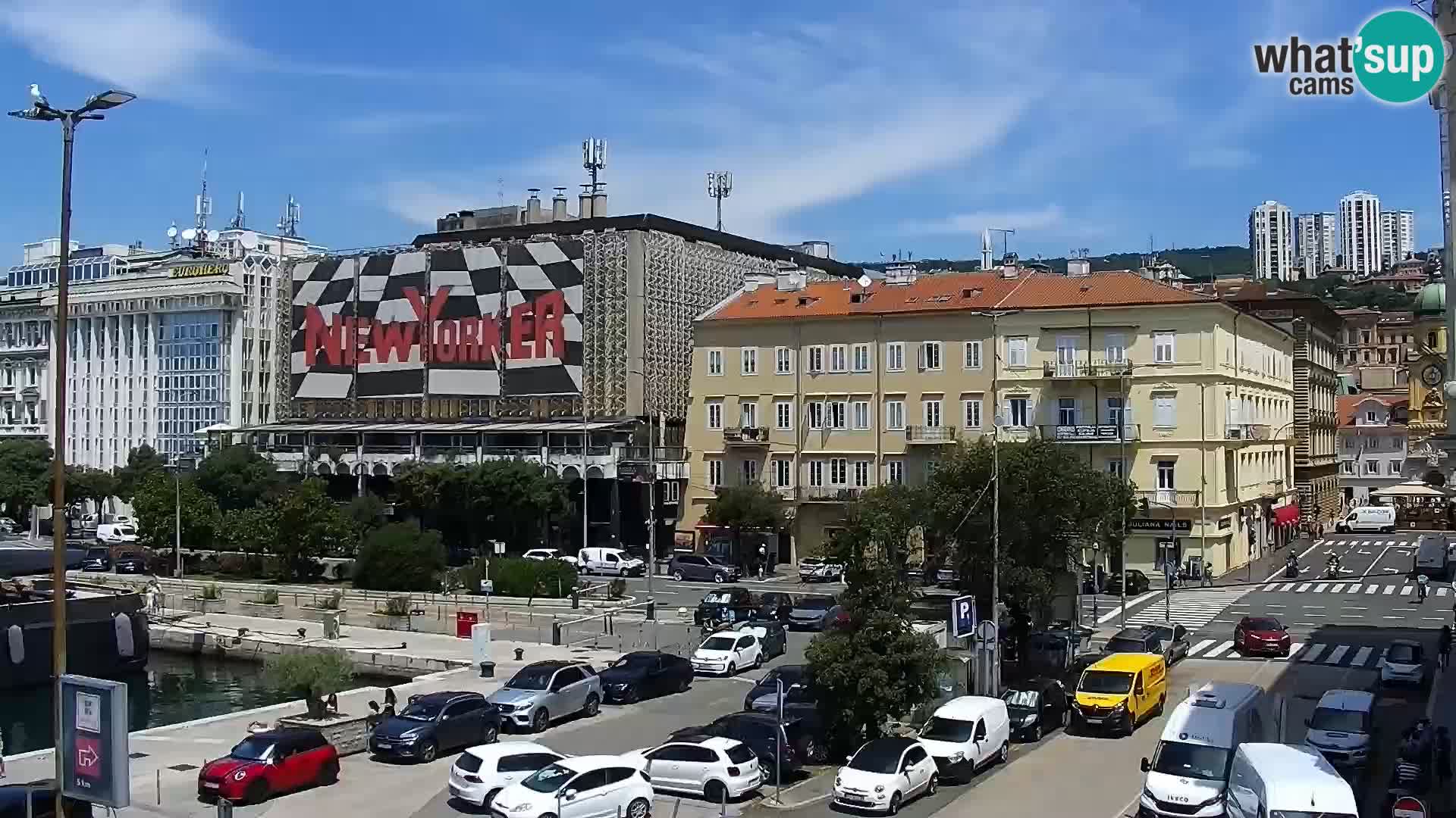 Riva i Marina u Rijeci – Web kamera uživo u Hrvatskoj