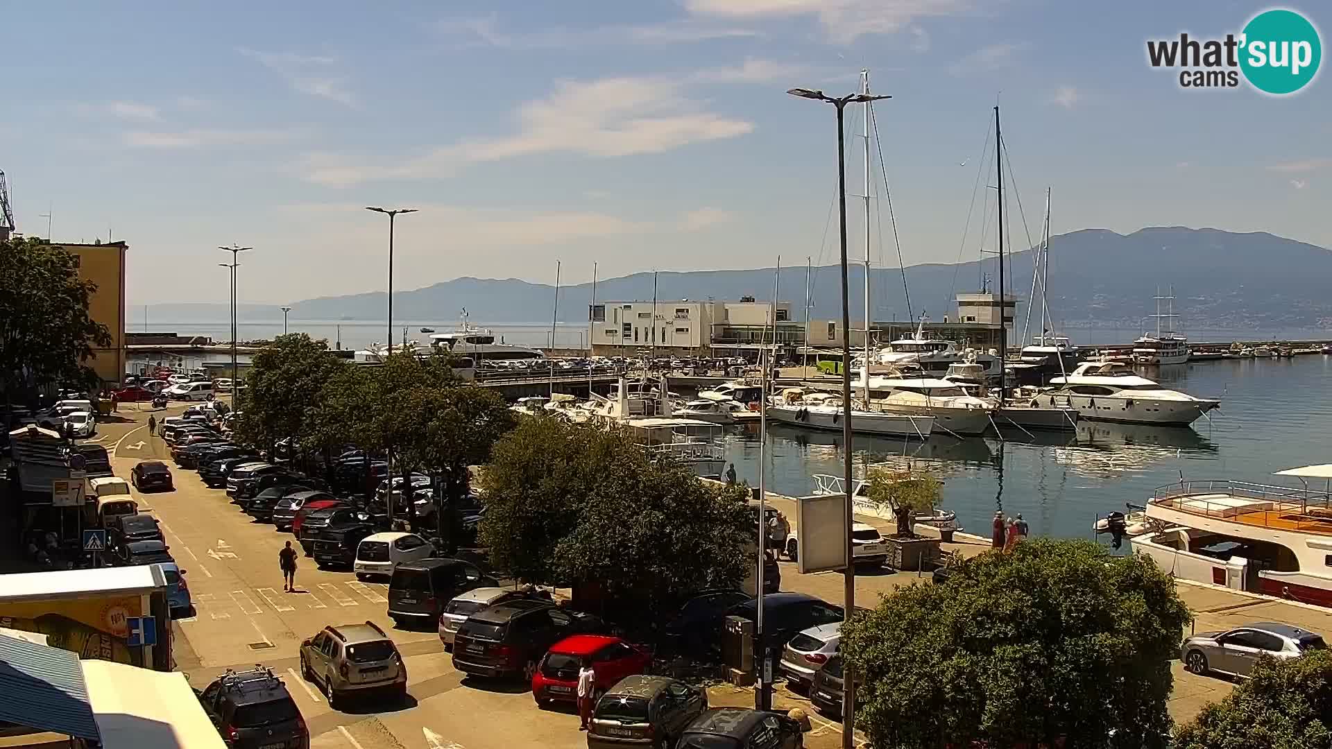 La Riva e la Marina a Rijeka (Fiume) – Live Webcam Croazia