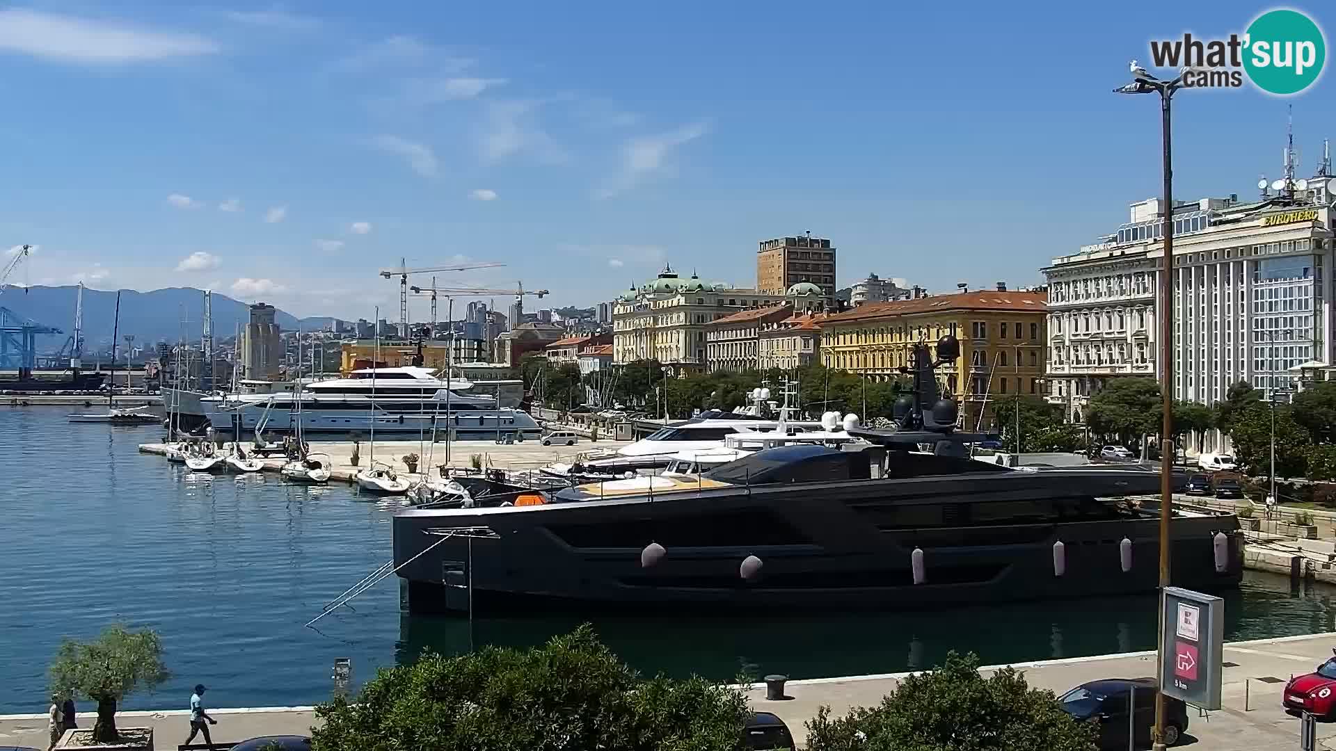 The Riva and Marina in Rijeka – Live Webcam Croatia