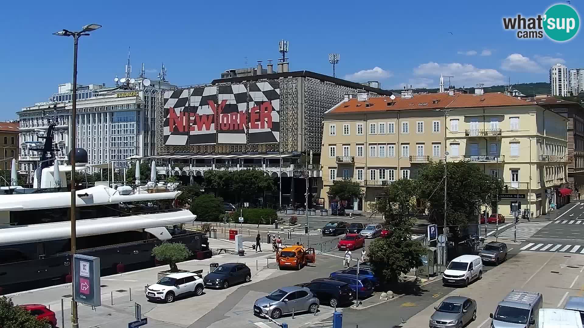 Die Riva und Marina in Rijeka – Live Webcam Kroatien