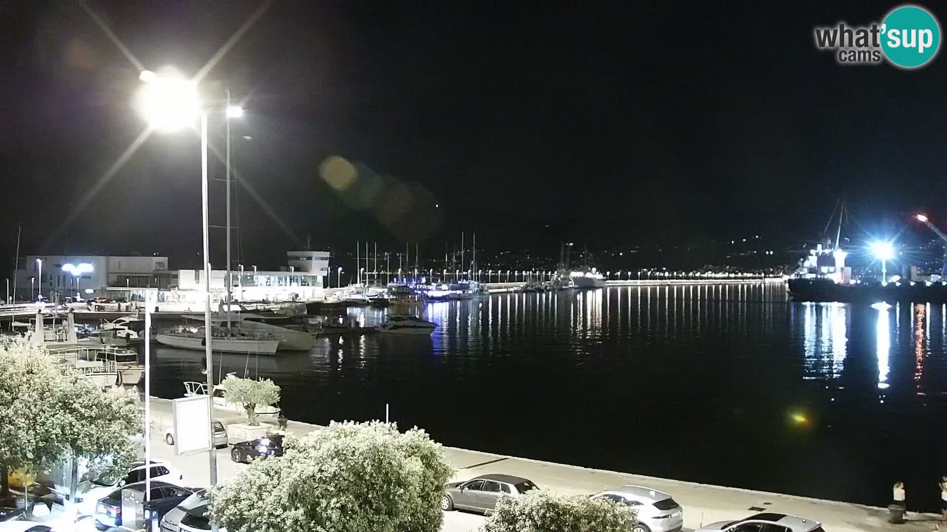 Die Riva und Marina in Rijeka – Live Webcam Kroatien
