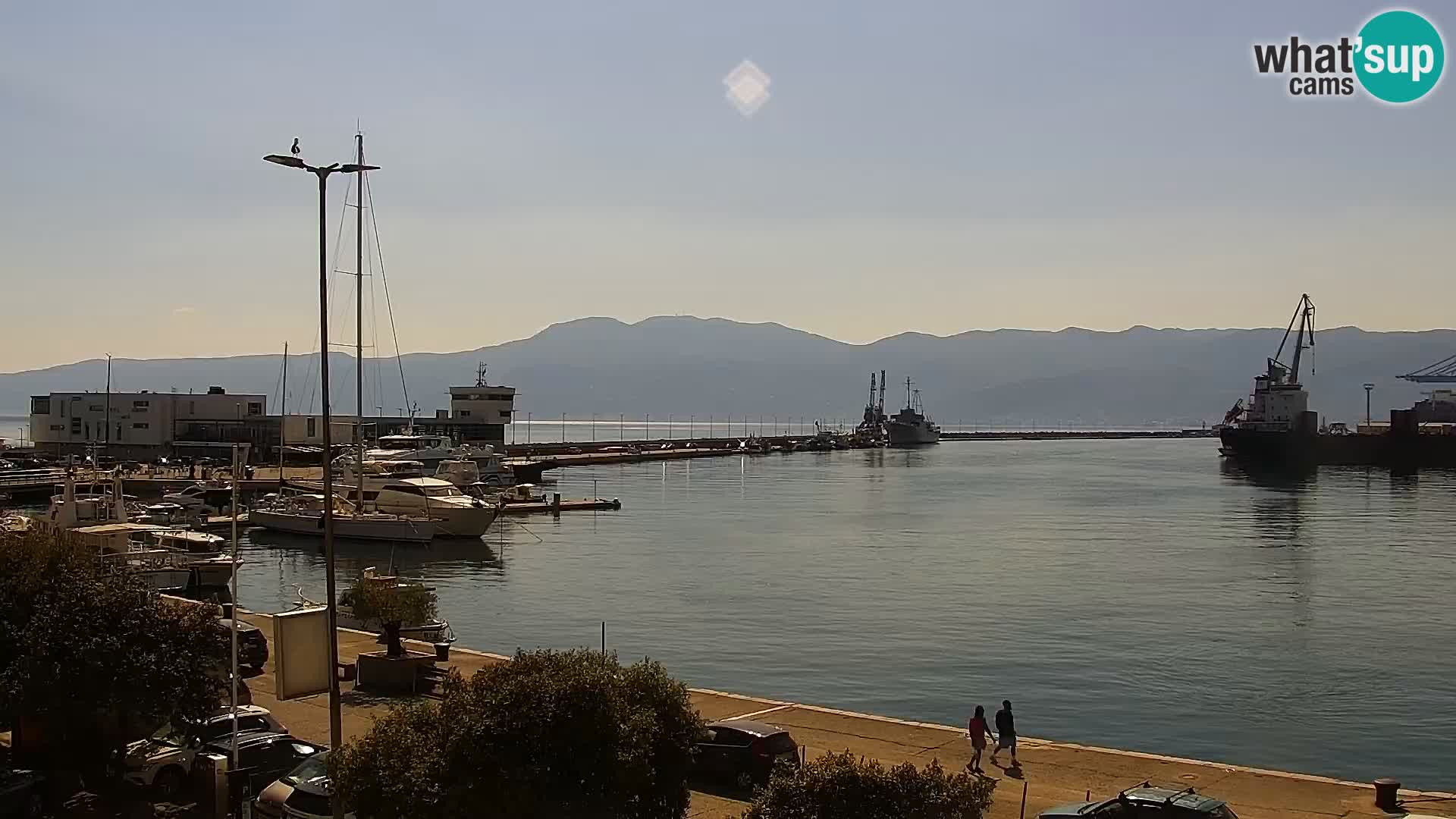 Die Riva und Marina in Rijeka – Live Webcam Kroatien