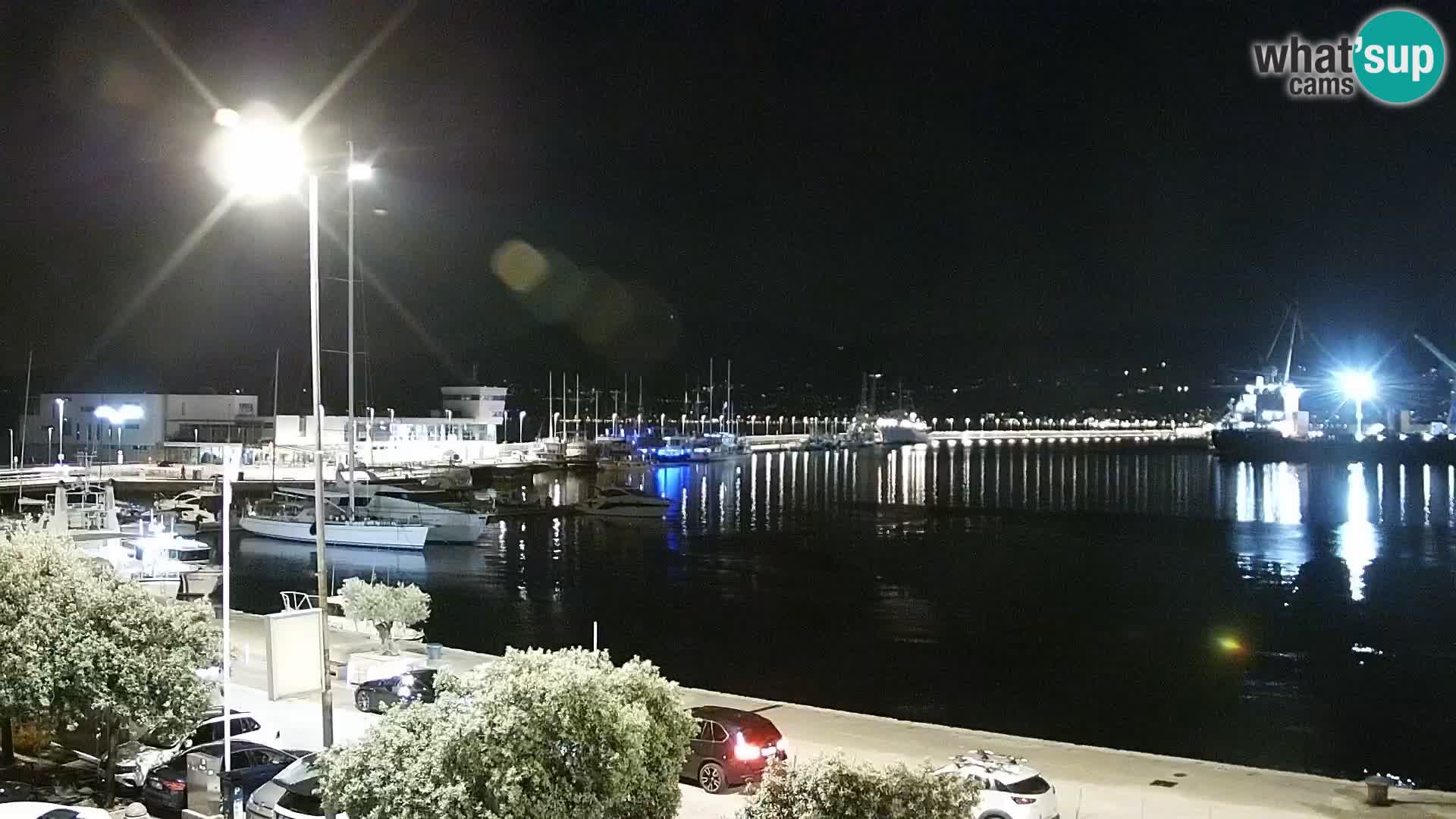 La Riva y Marina en Rijeka – Webcam en vivo Croacia