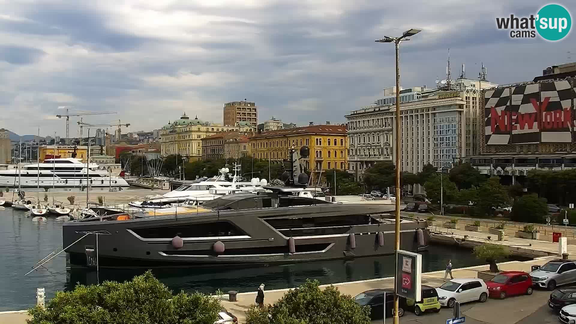 Die Riva und Marina in Rijeka – Live Webcam Kroatien