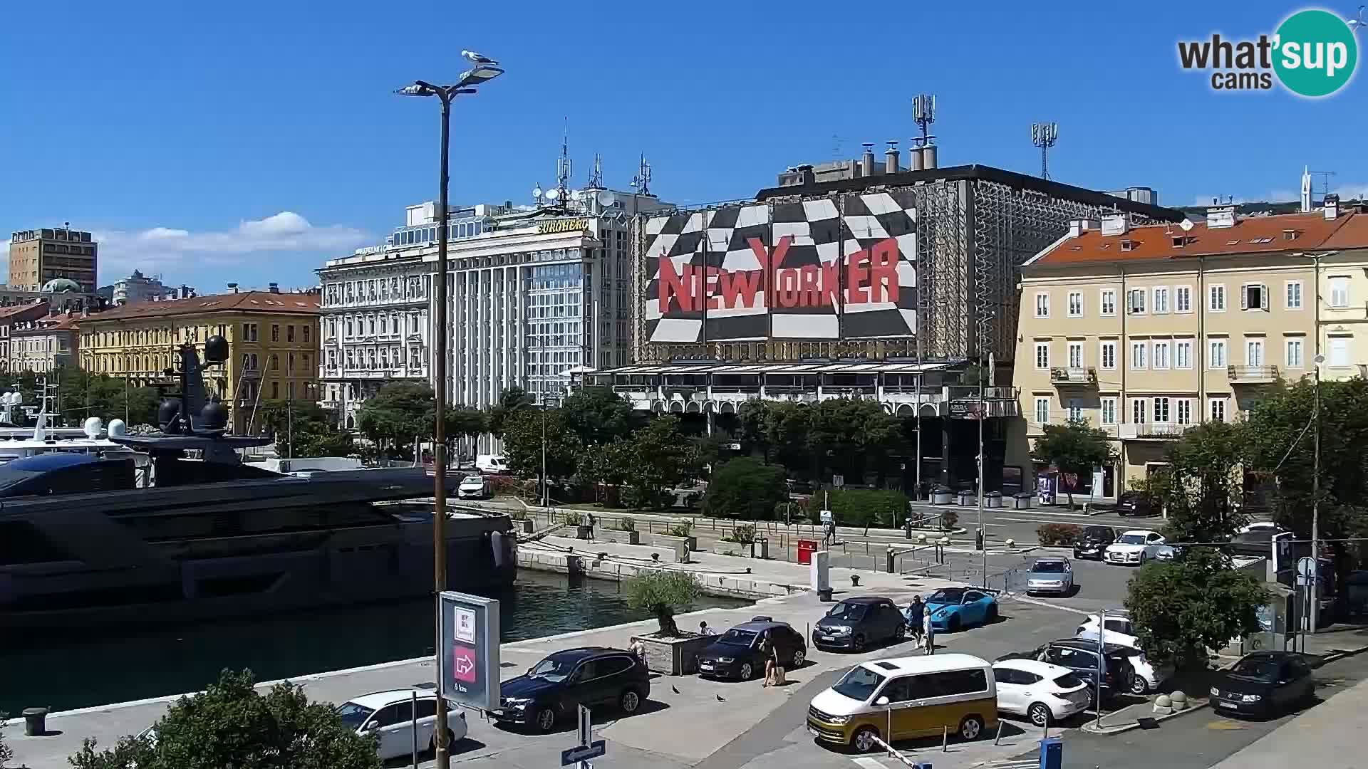 Riva i Marina u Rijeci – Web kamera uživo u Hrvatskoj