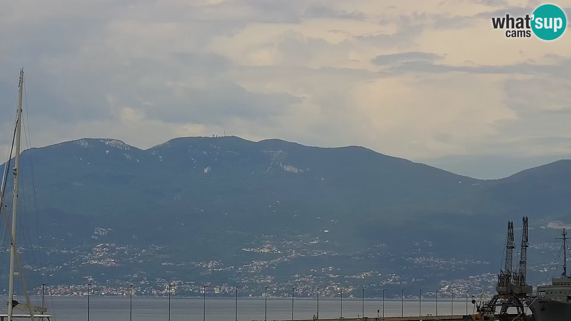 La Riva y Marina en Rijeka – Webcam en vivo Croacia