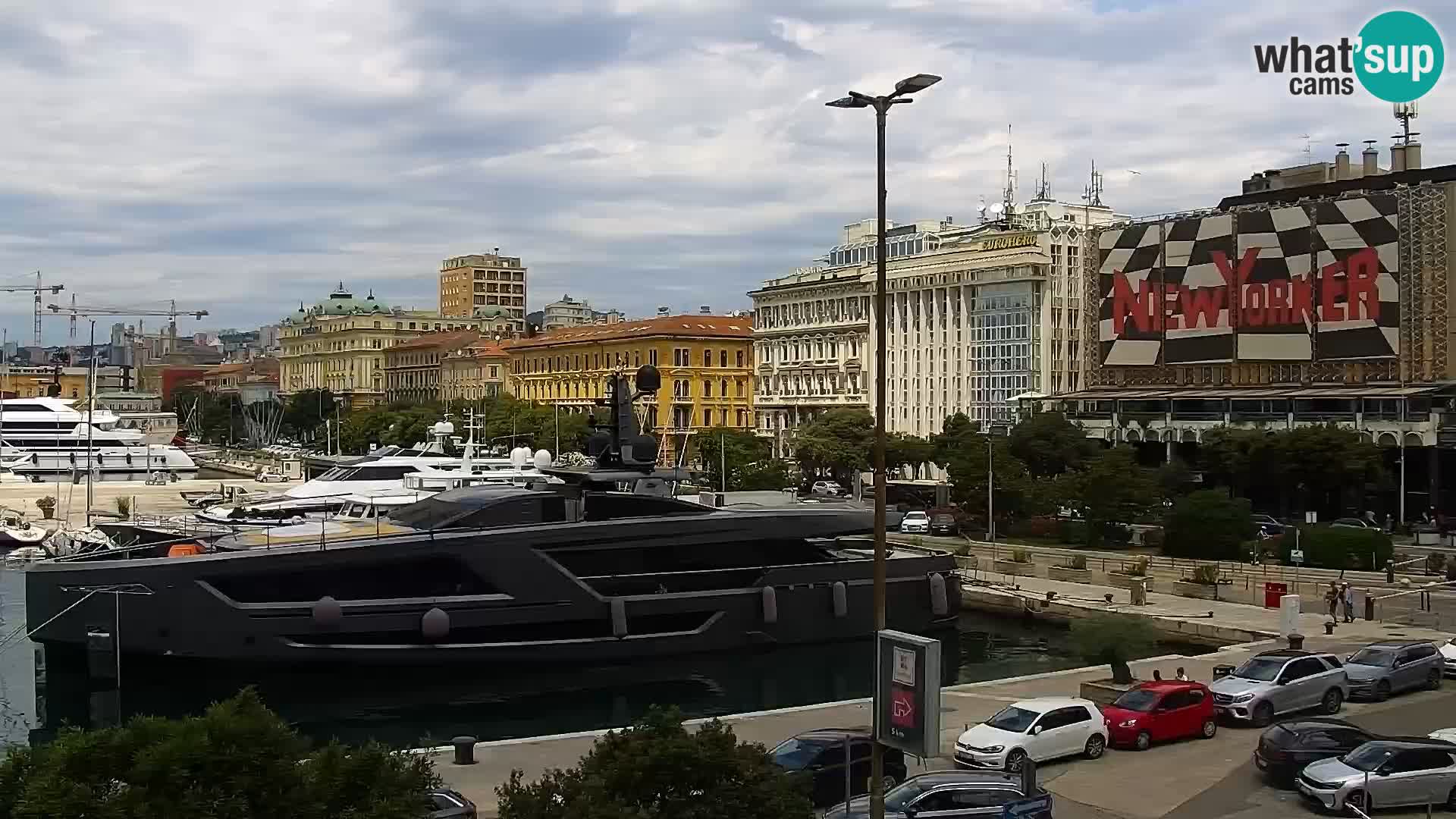 La Riva et Marina à Rijeka – Live Webcam Croatie