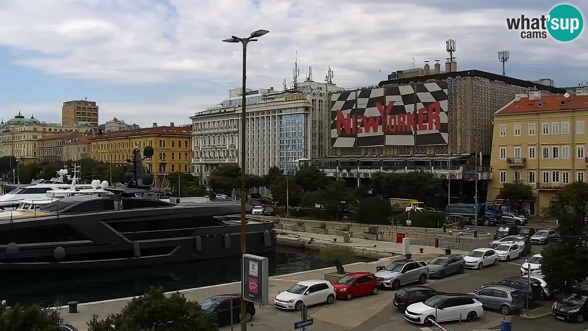The Riva and Marina in Rijeka – Live Webcam Croatia