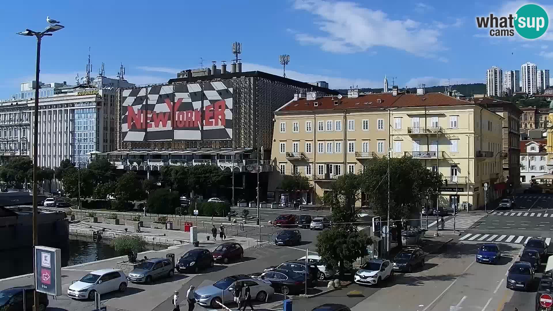 The Riva and Marina in Rijeka  – Live Webcam Croatia