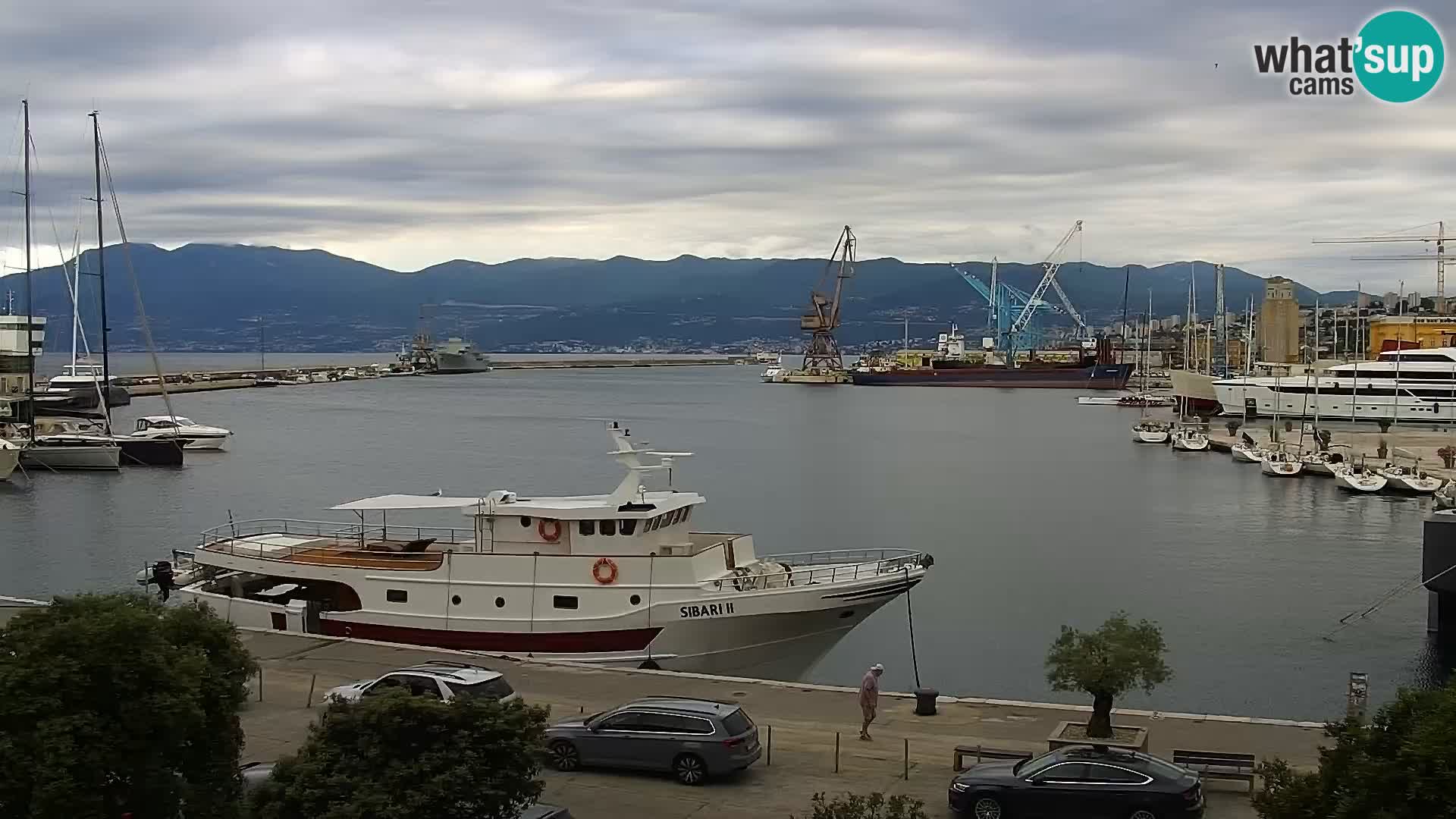 Die Riva und Marina in Rijeka – Live Webcam Kroatien