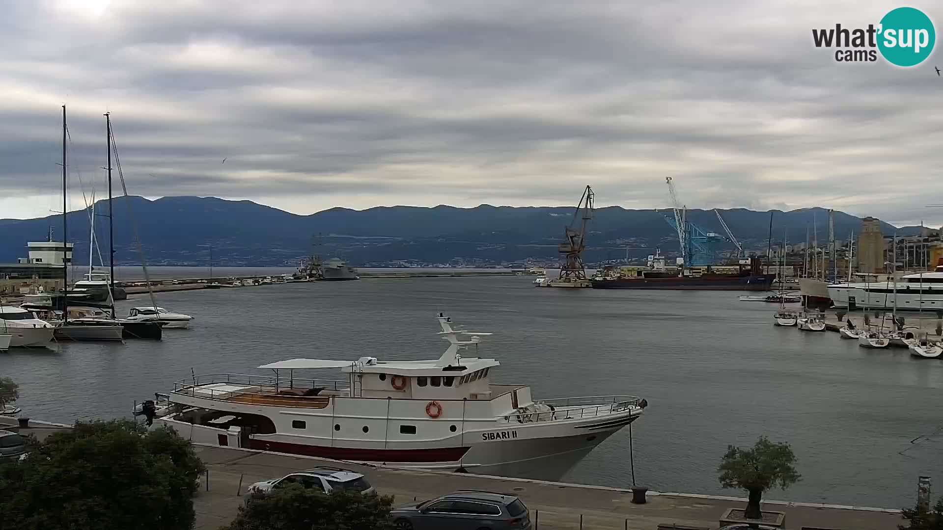 La Riva et Marina à Rijeka – Live Webcam Croatie