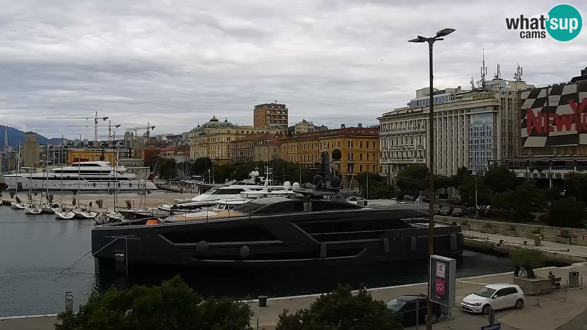 Die Riva und Marina in Rijeka – Live Webcam Kroatien