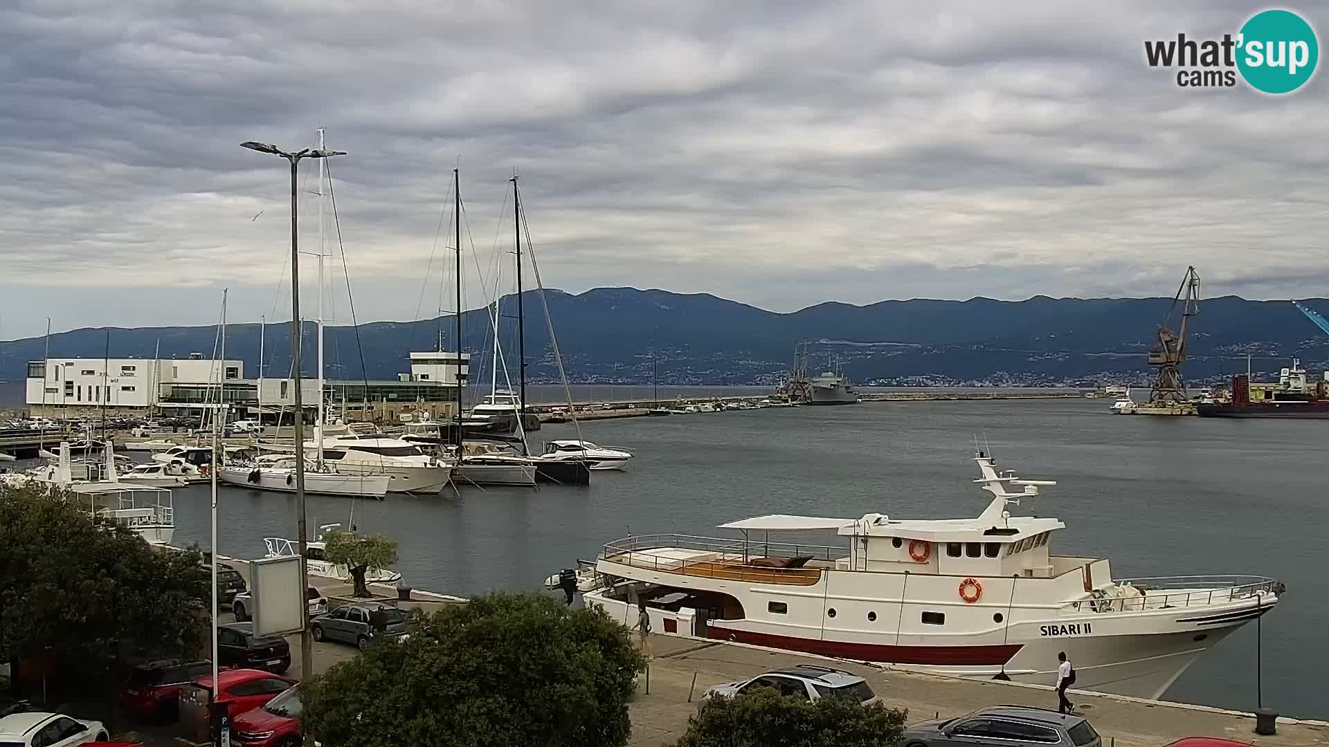 La Riva et Marina à Rijeka – Live Webcam Croatie