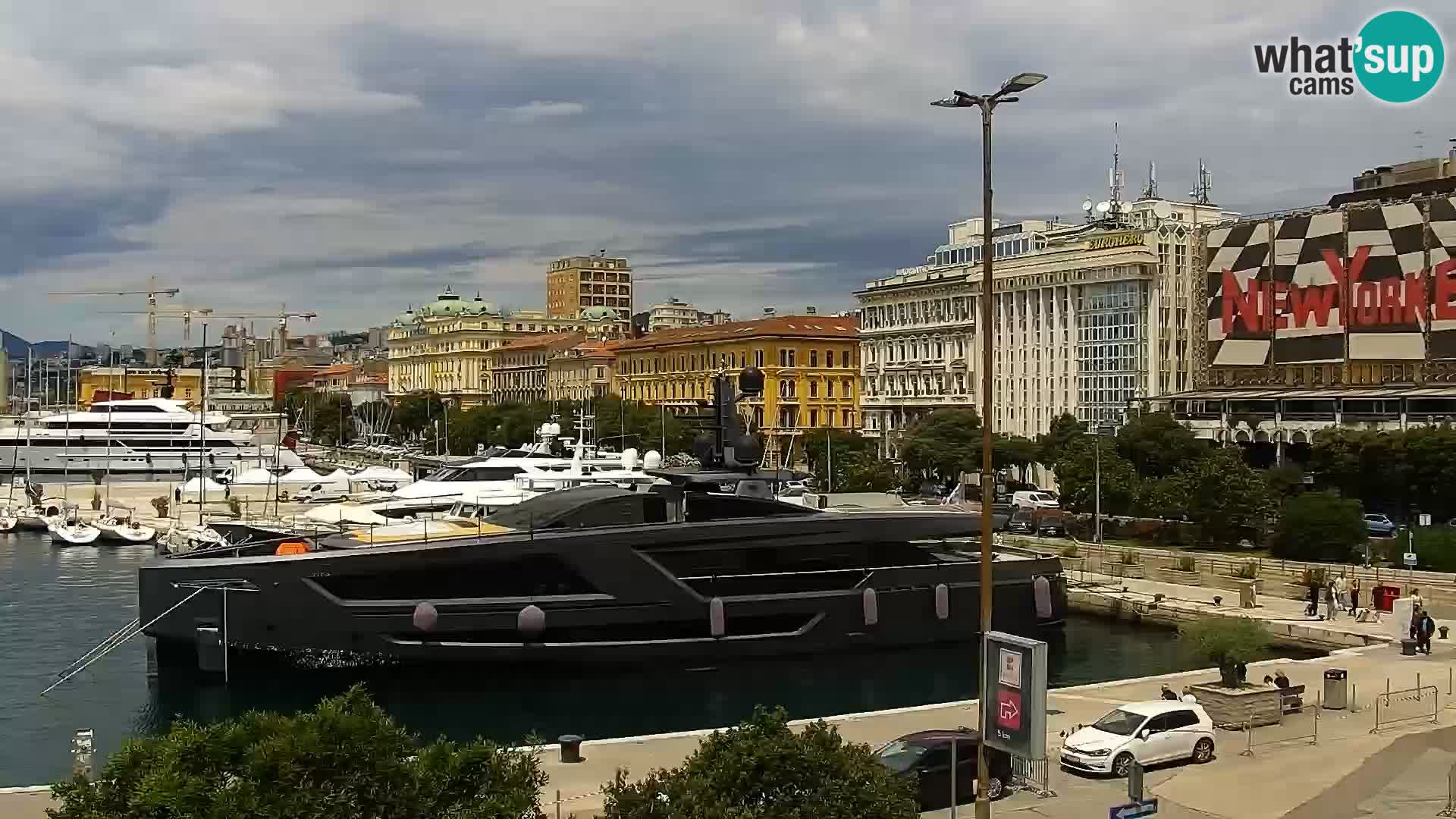 Die Riva und Marina in Rijeka – Live Webcam Kroatien
