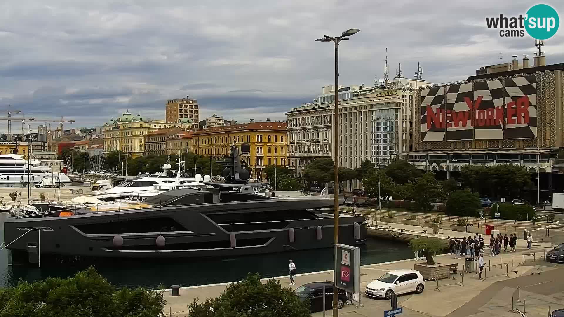 The Riva and Marina in Rijeka – Live Webcam Croatia