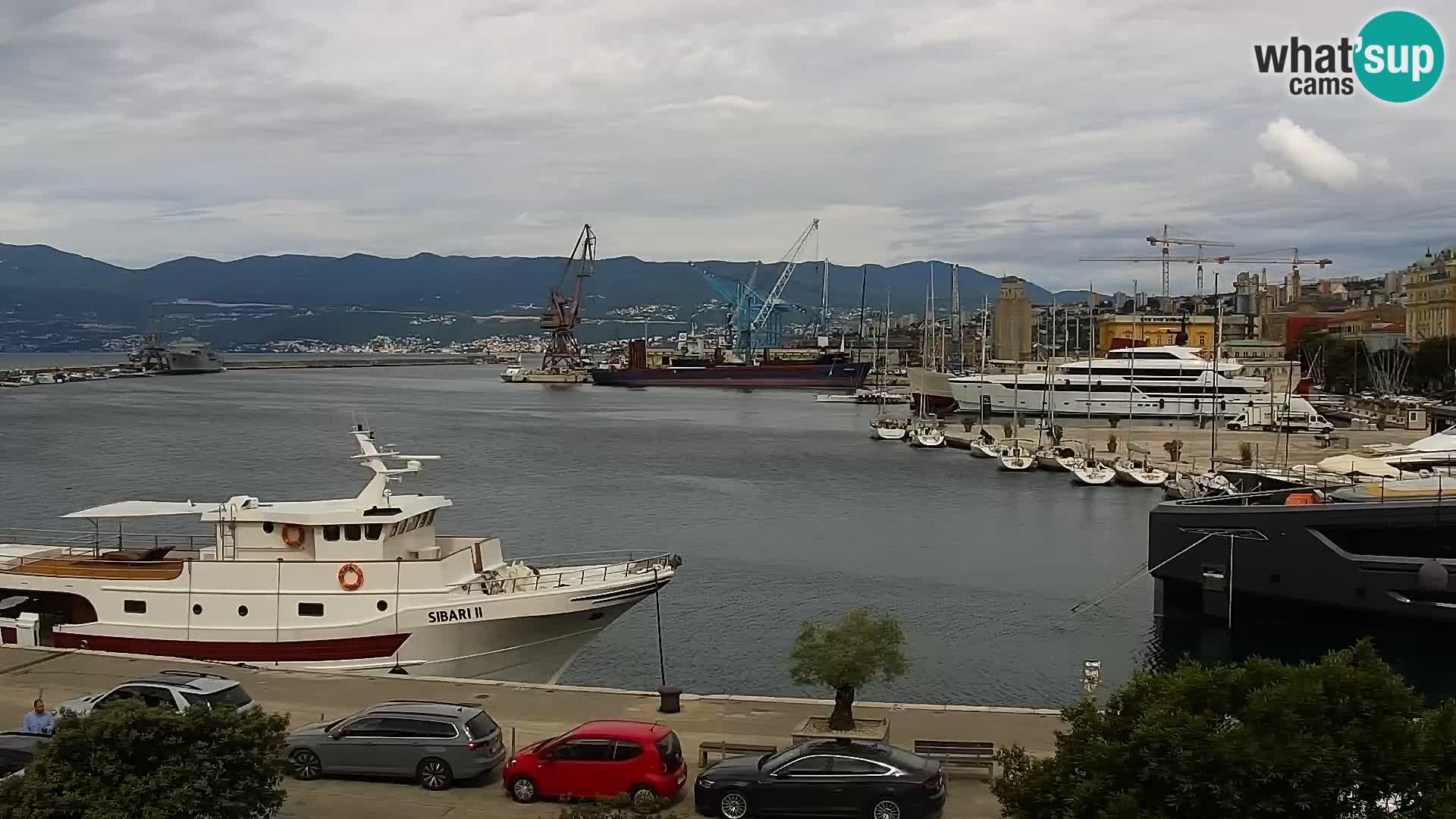 The Riva and Marina in Rijeka – Live Webcam Croatia