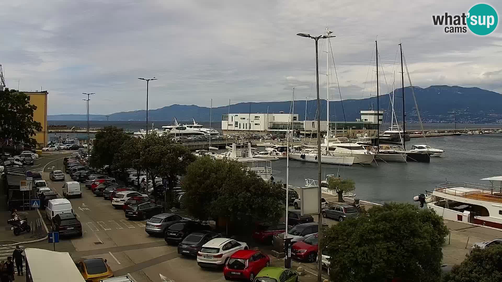 La Riva et Marina à Rijeka – Live Webcam Croatie