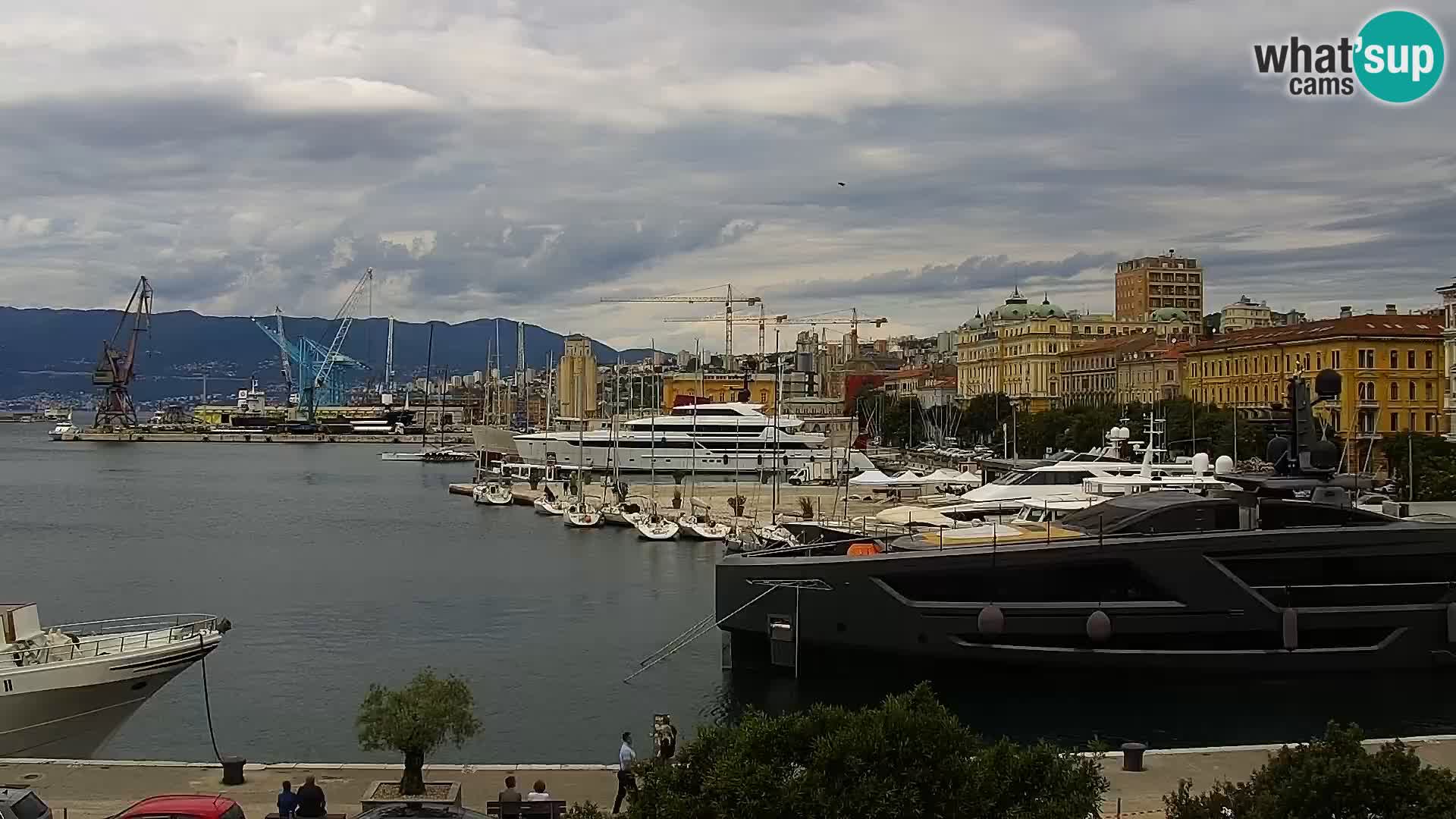 La Riva et Marina à Rijeka – Live Webcam Croatie