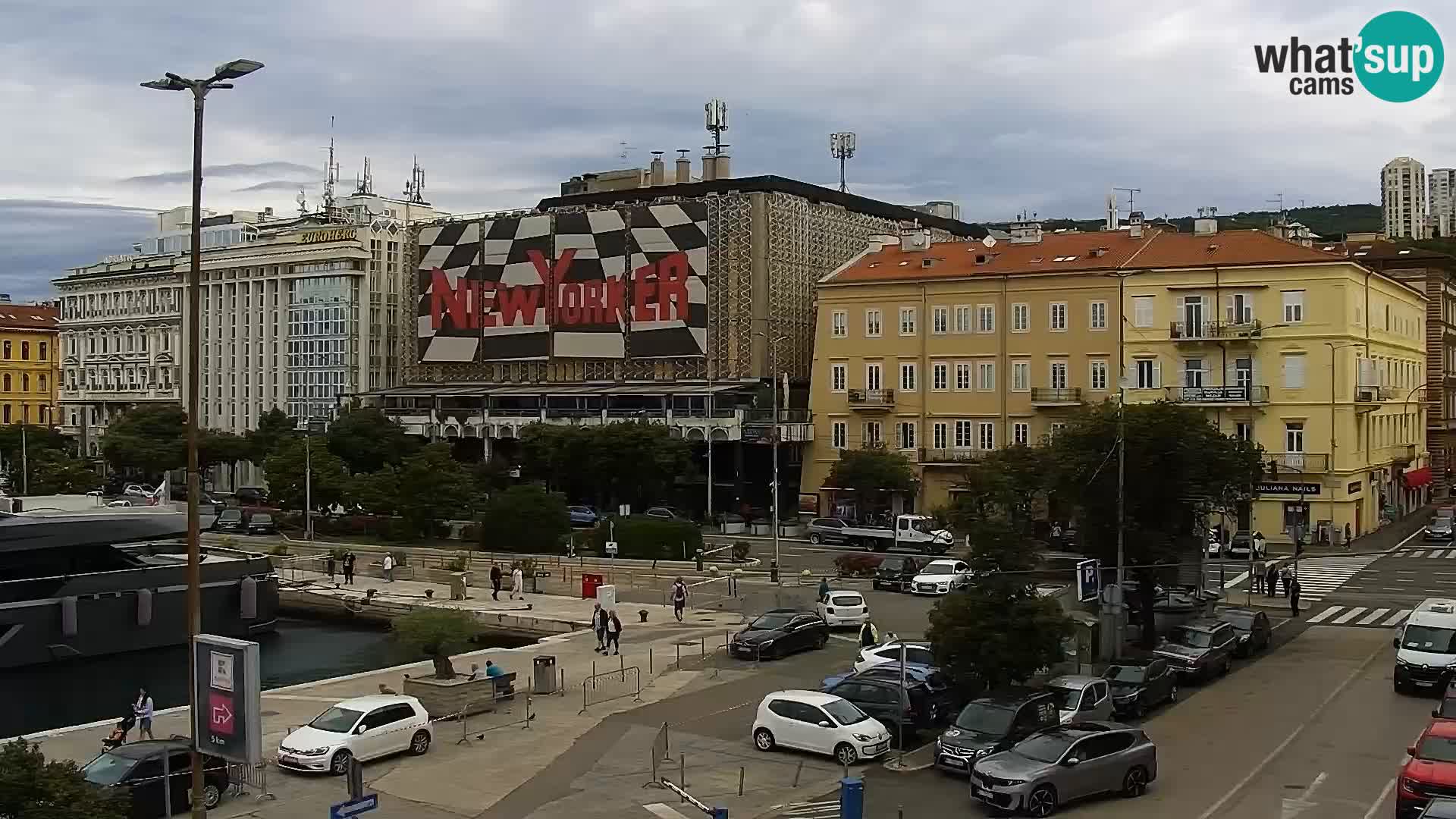 La Riva e la Marina a Rijeka (Fiume) – Live Webcam Croazia