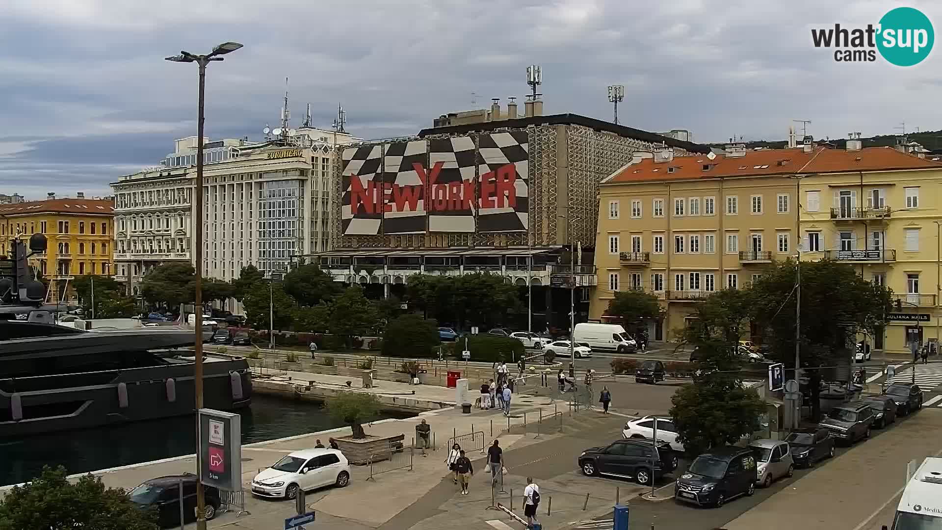 Die Riva und Marina in Rijeka – Live Webcam Kroatien