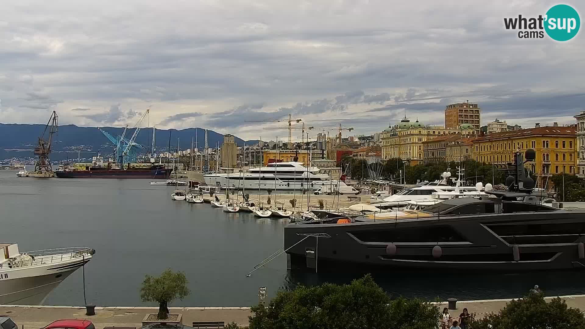 La Riva e la Marina a Rijeka (Fiume) – Live Webcam Croazia