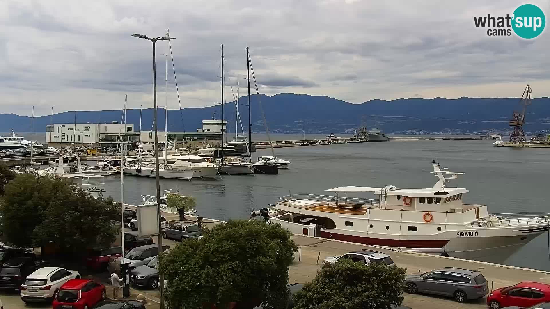 Die Riva und Marina in Rijeka – Live Webcam Kroatien