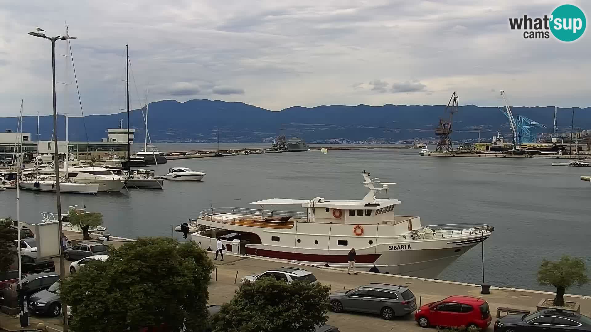 Riva in Marina v Reki – Spletna kamera v živo Hrvaška