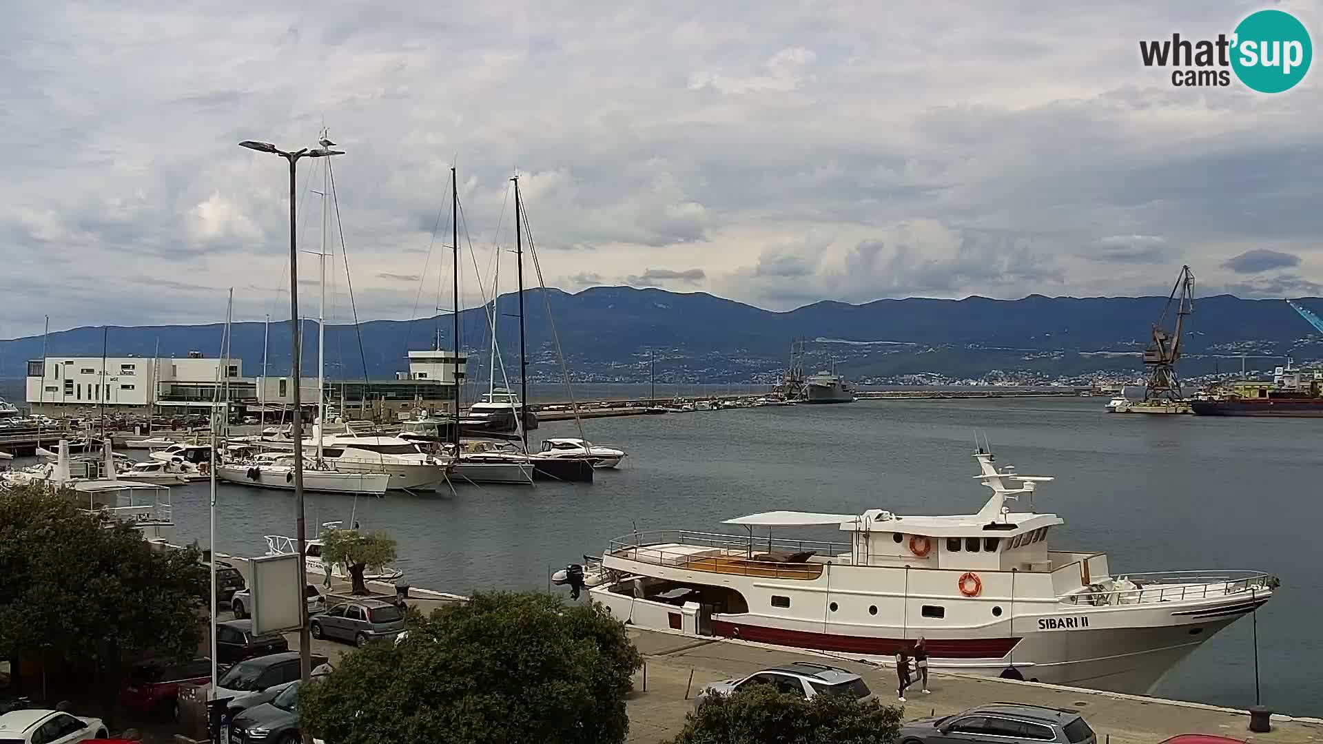 La Riva e la Marina a Rijeka (Fiume) – Live Webcam Croazia