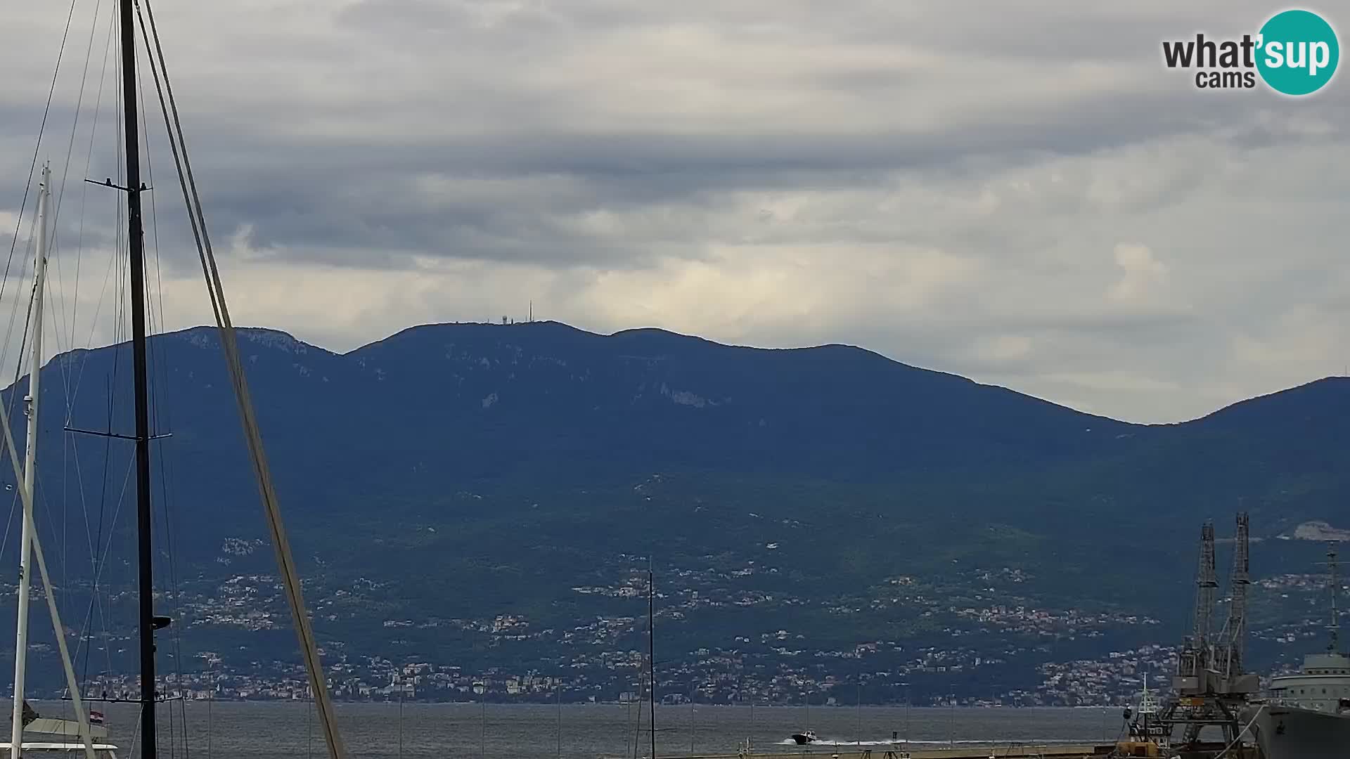 La Riva y Marina en Rijeka – Webcam en vivo Croacia