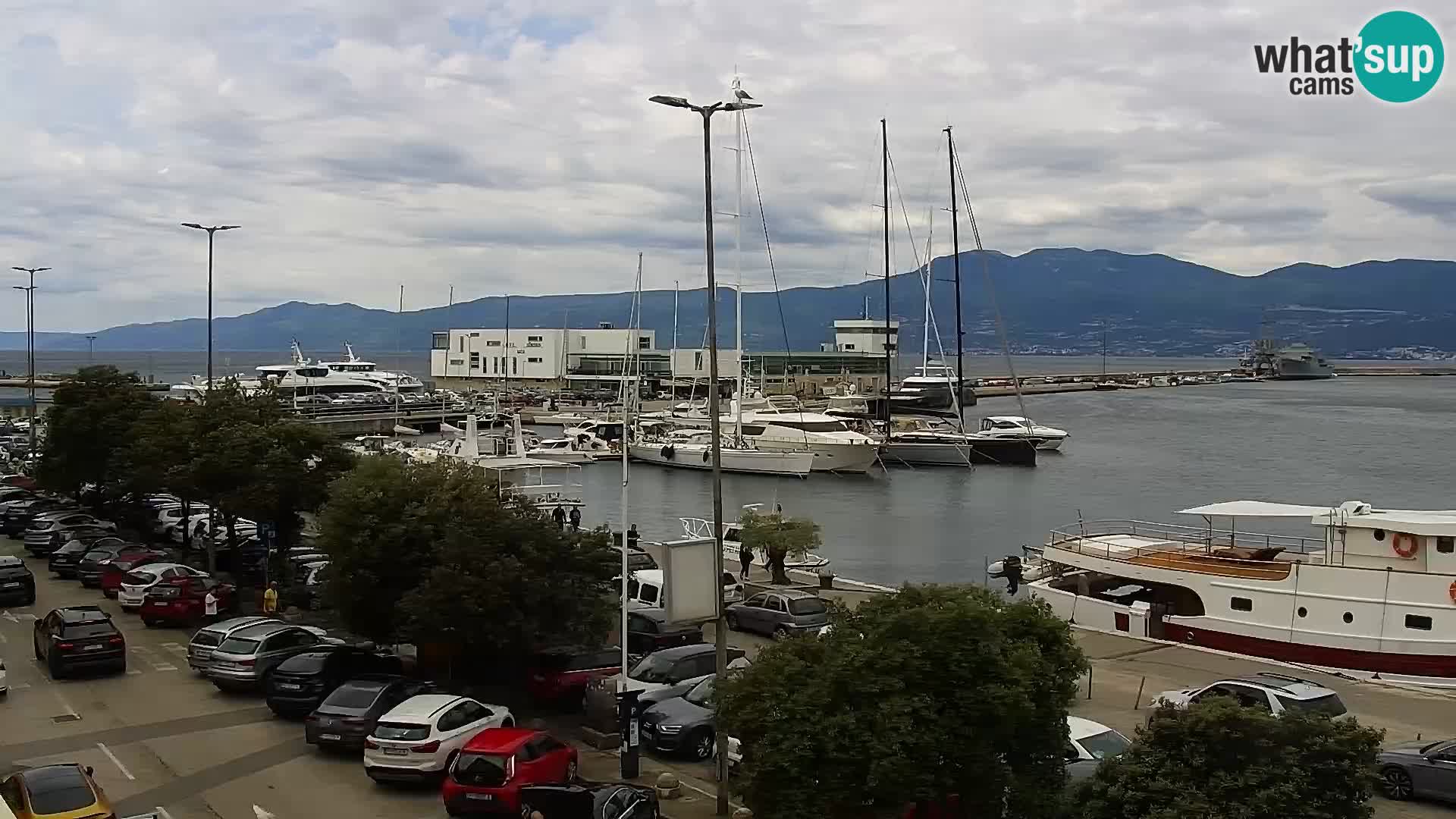 La Riva e la Marina a Rijeka (Fiume) – Live Webcam Croazia