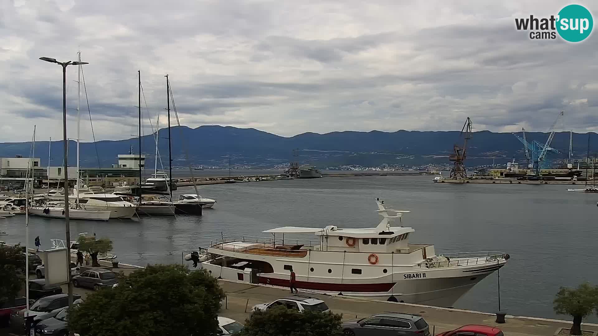 La Riva et Marina à Rijeka – Live Webcam Croatie