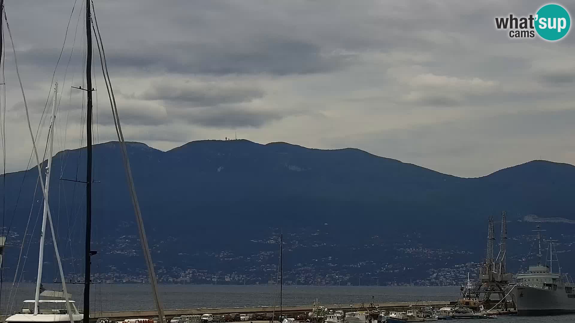 La Riva y Marina en Rijeka – Webcam en vivo Croacia