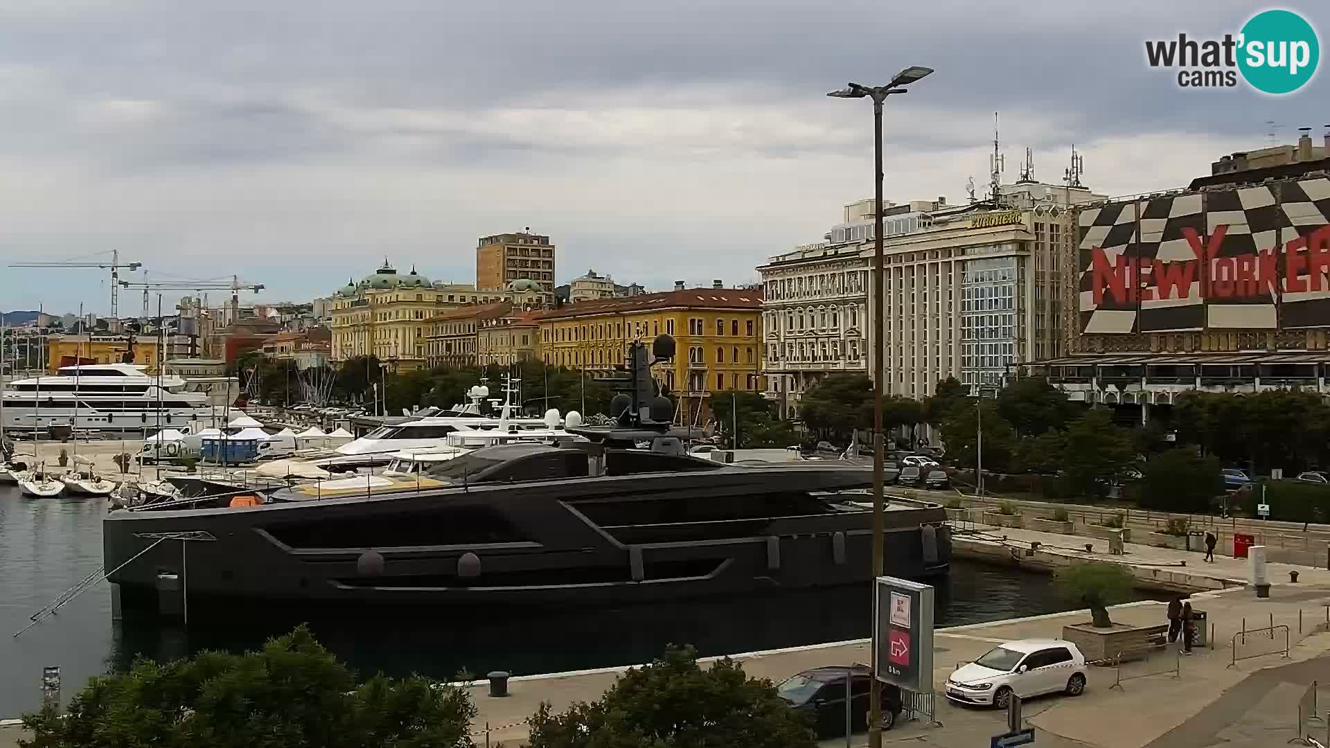 Die Riva und Marina in Rijeka – Live Webcam Kroatien