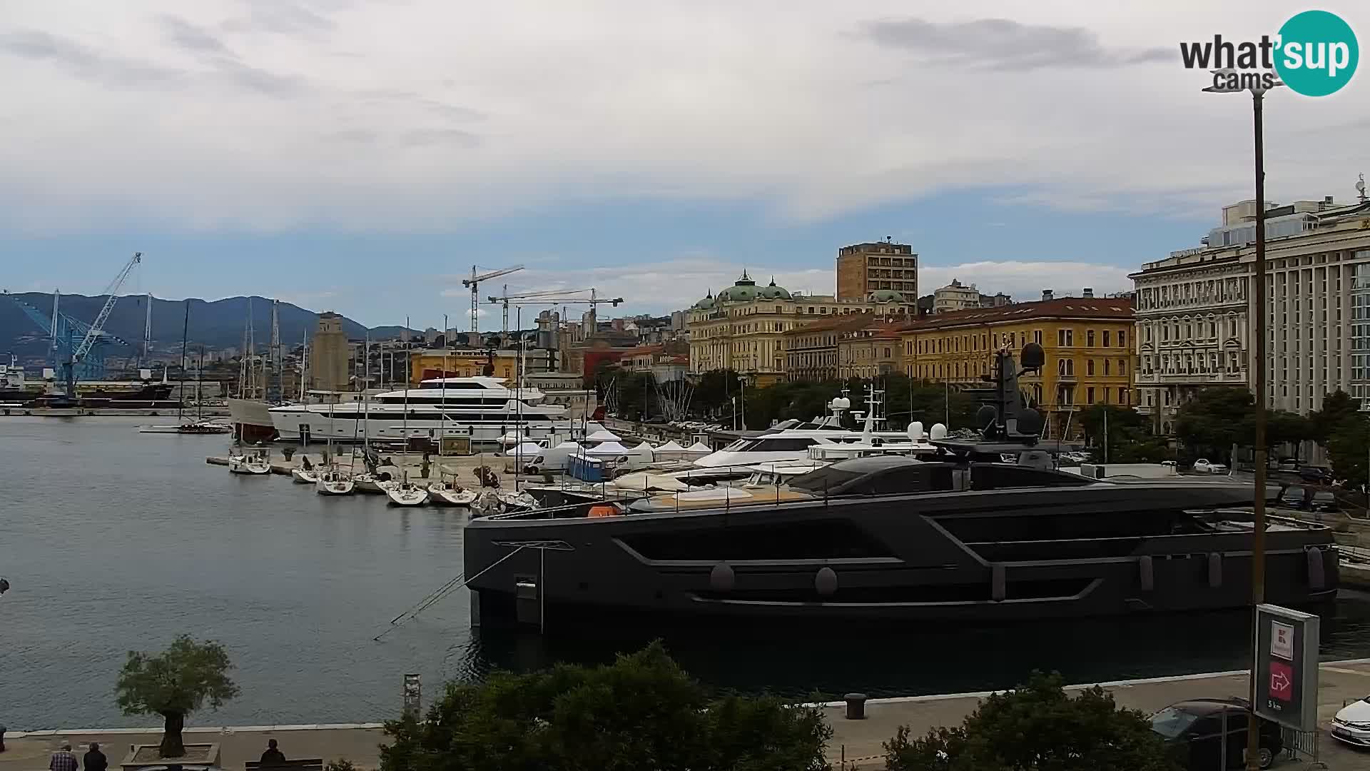 La Riva e la Marina a Rijeka (Fiume) – Live Webcam Croazia