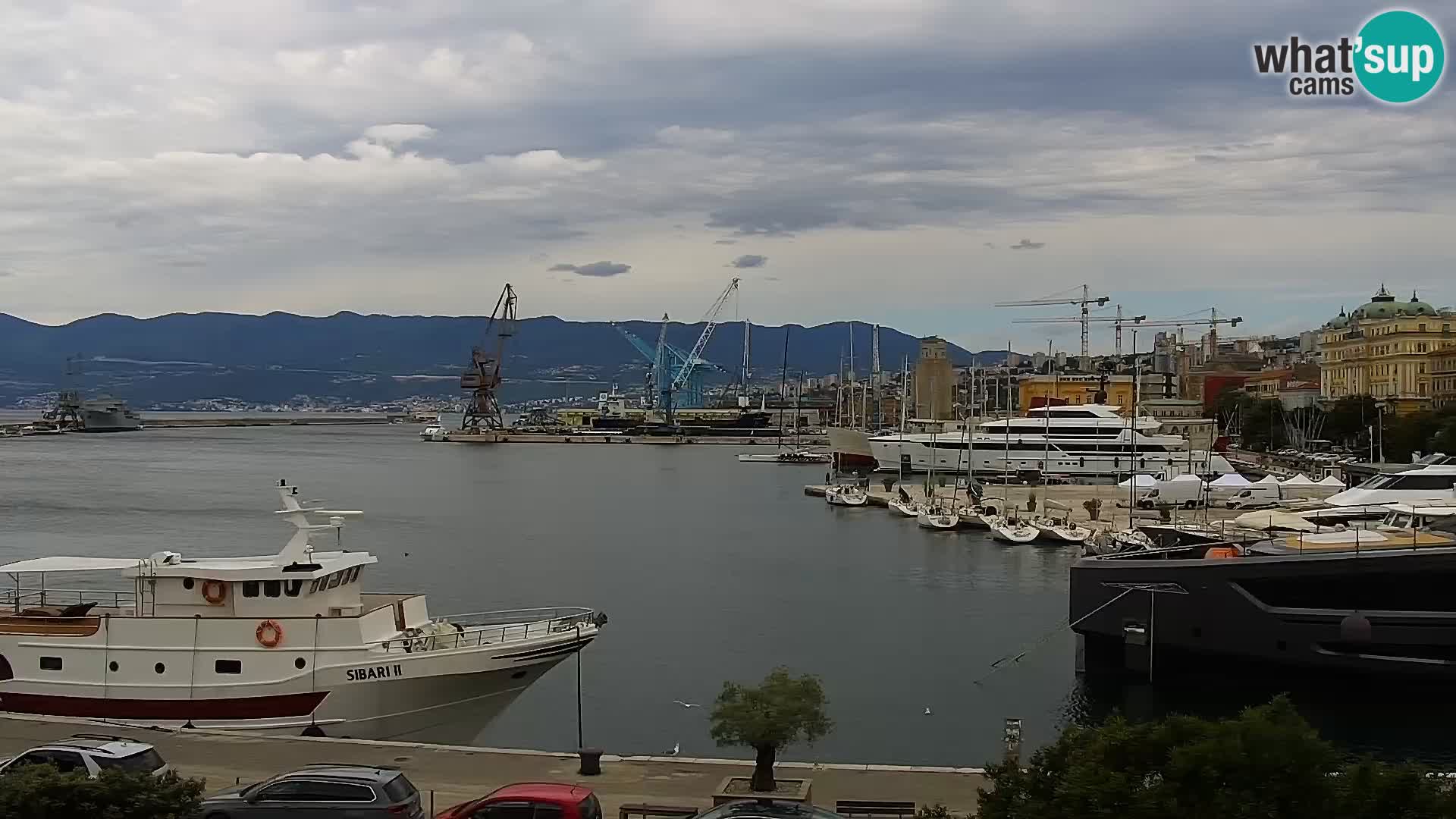 Riva i Marina u Rijeci – Web kamera uživo u Hrvatskoj