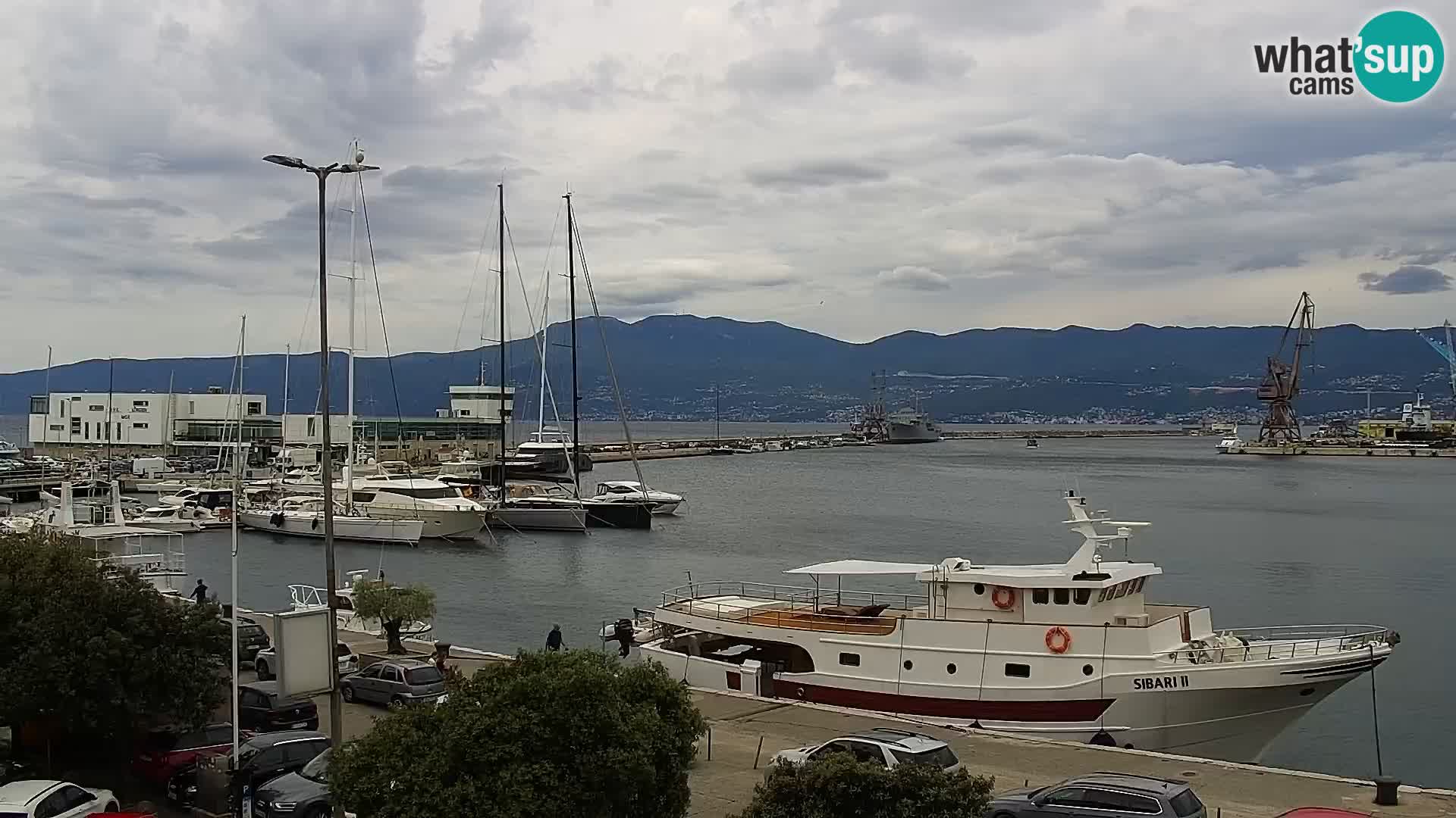 Die Riva und Marina in Rijeka – Live Webcam Kroatien