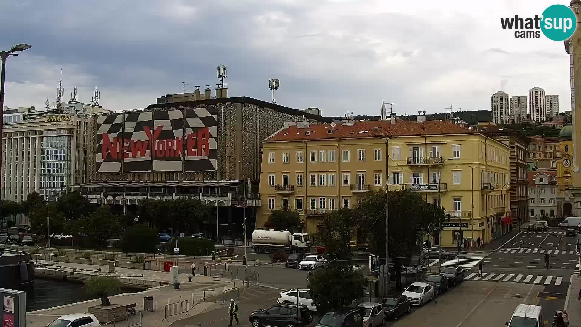 The Riva and Marina in Rijeka  – Live Webcam Croatia