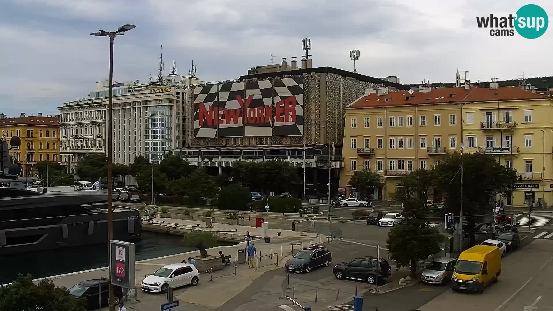 La Riva et Marina à Rijeka – Live Webcam Croatie