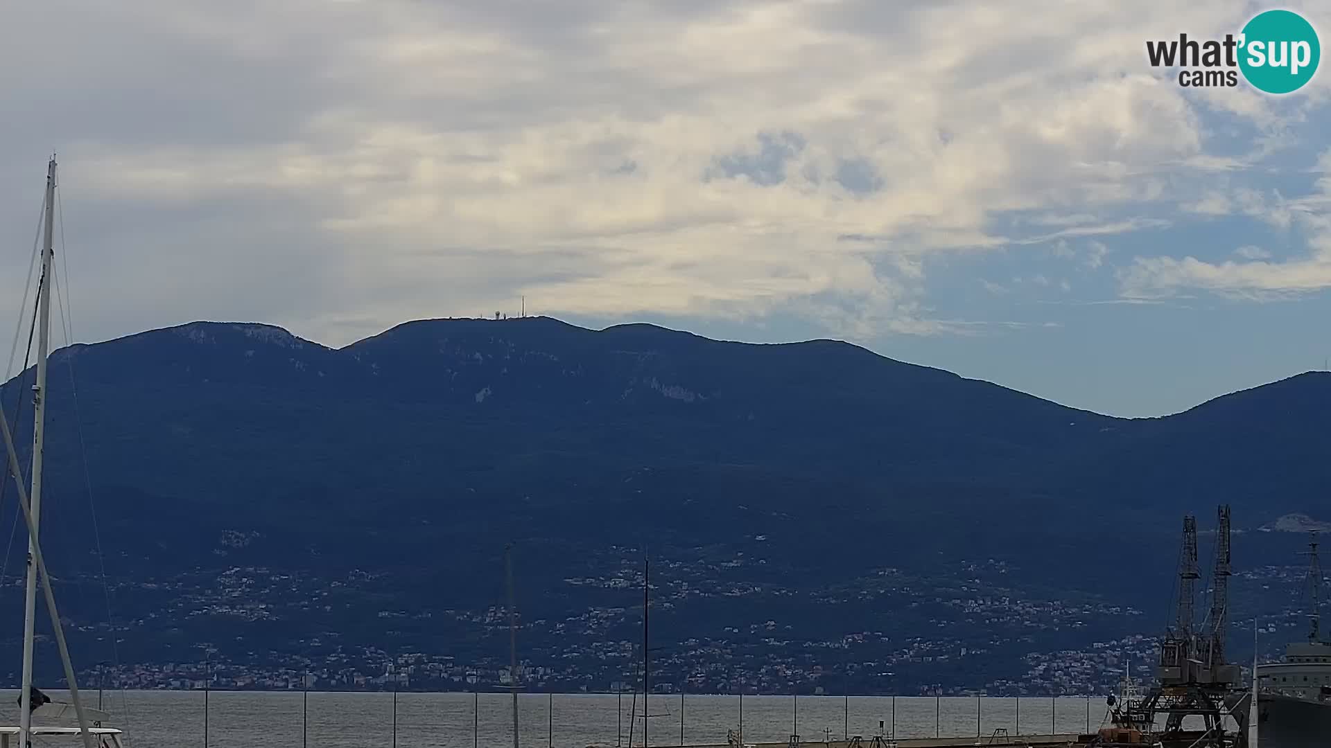 Die Riva und Marina in Rijeka – Live Webcam Kroatien