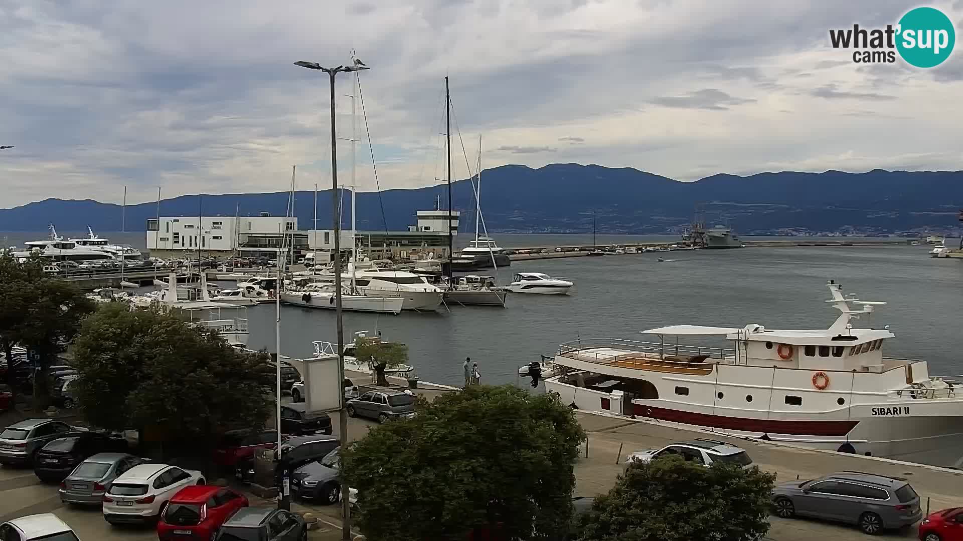 La Riva et Marina à Rijeka – Live Webcam Croatie