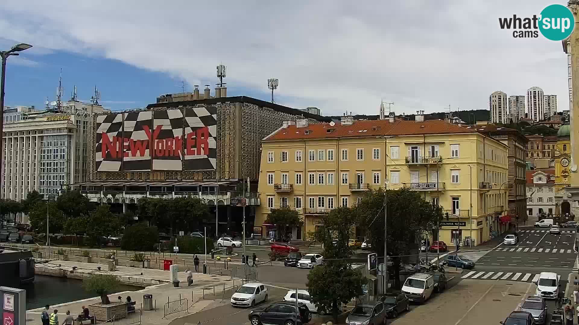 The Riva and Marina in Rijeka  – Live Webcam Croatia