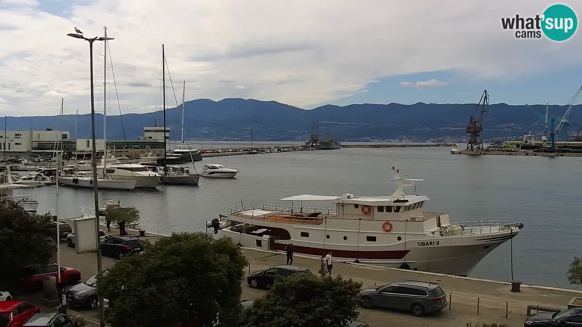 La Riva et Marina à Rijeka – Live Webcam Croatie