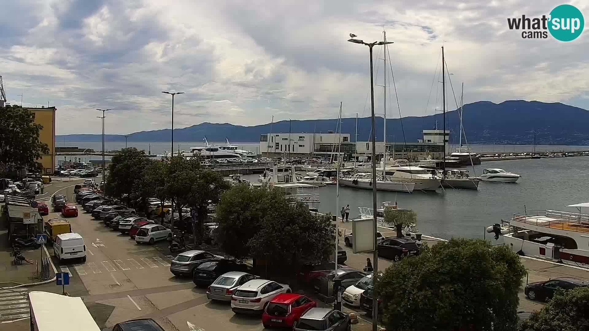 La Riva et Marina à Rijeka – Live Webcam Croatie